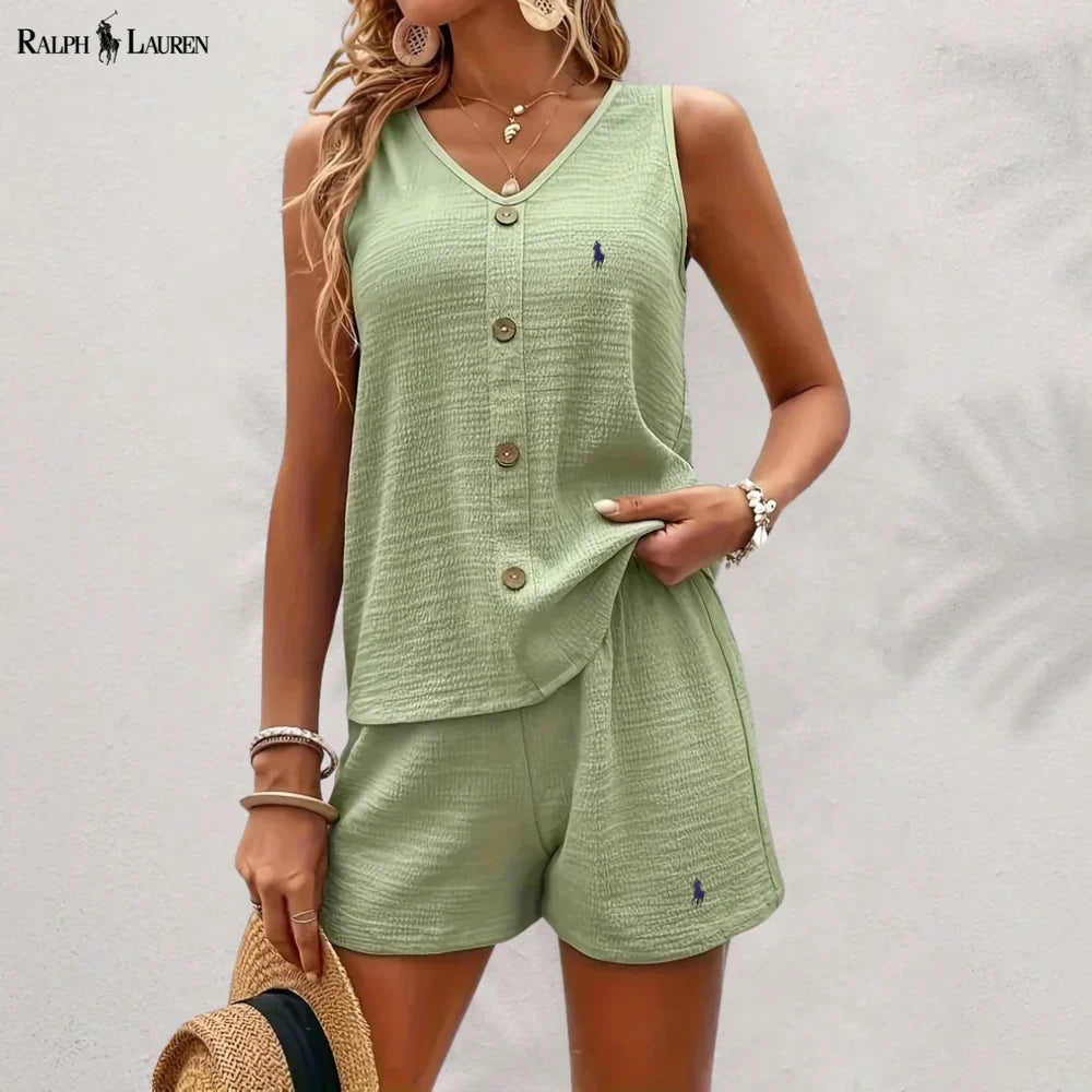 R. Lauren Knappet Tank & Shorts Sæt