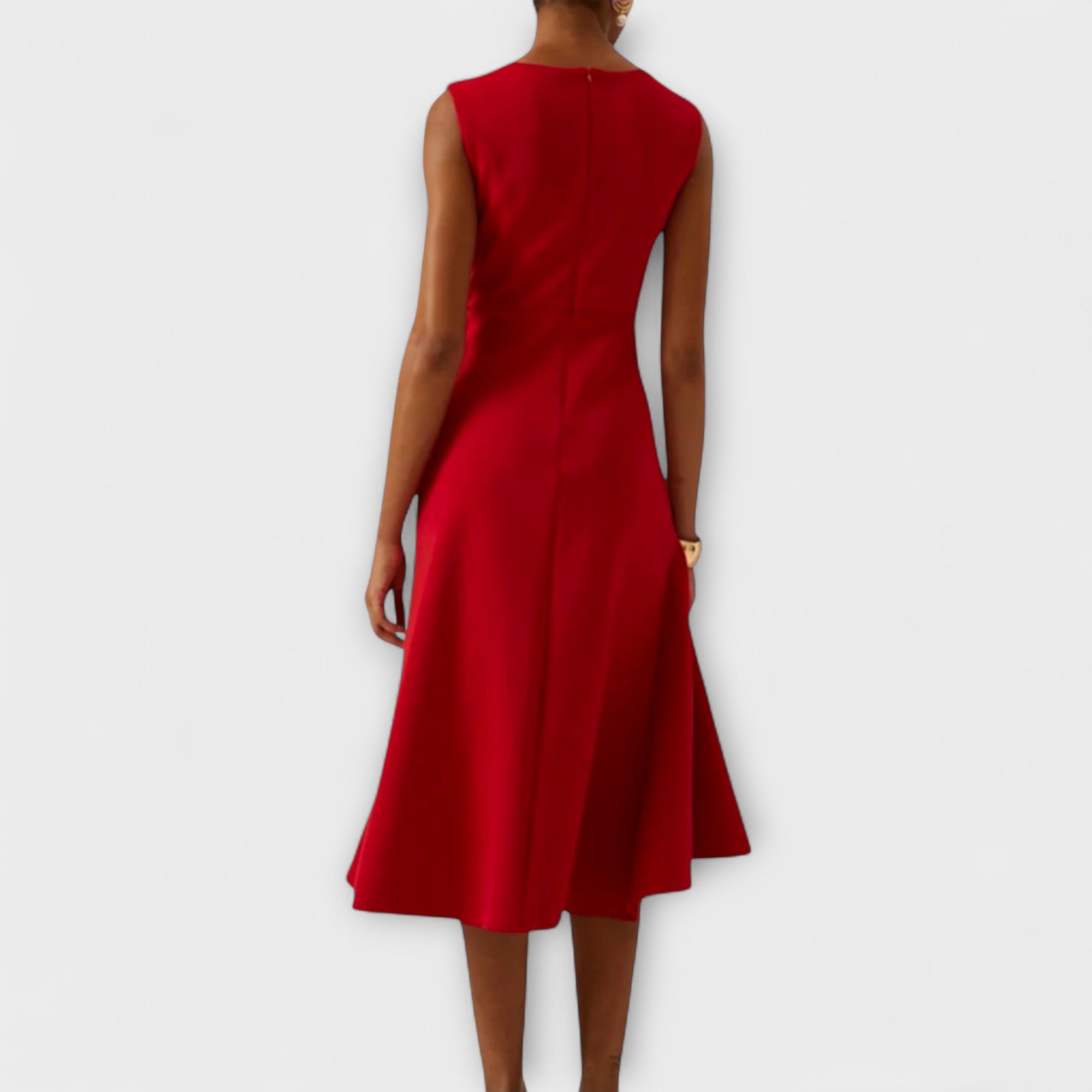 Juliette – Draperet Asymmetrisk Midi Kjole