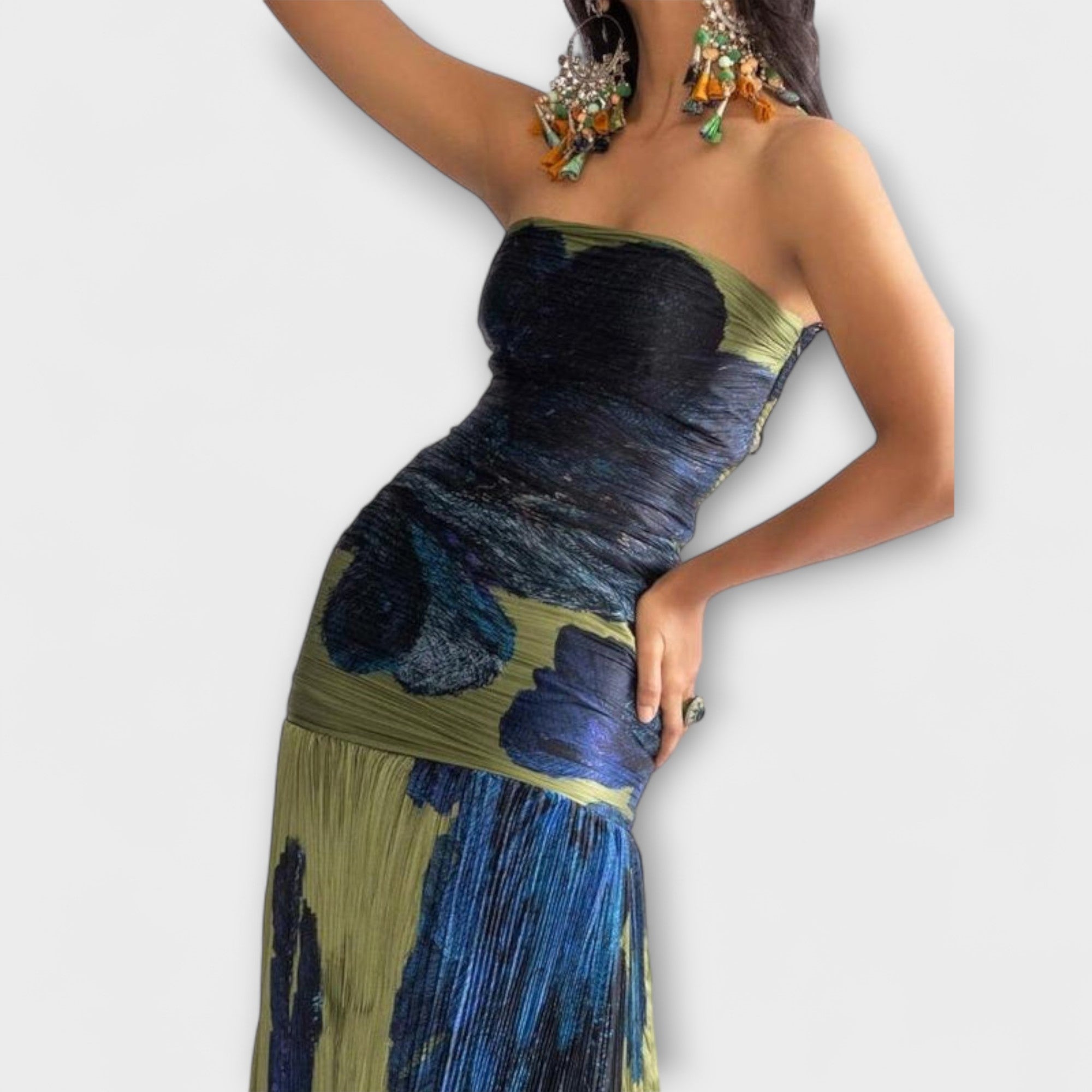 Noelle - Strapless Midi Kjole