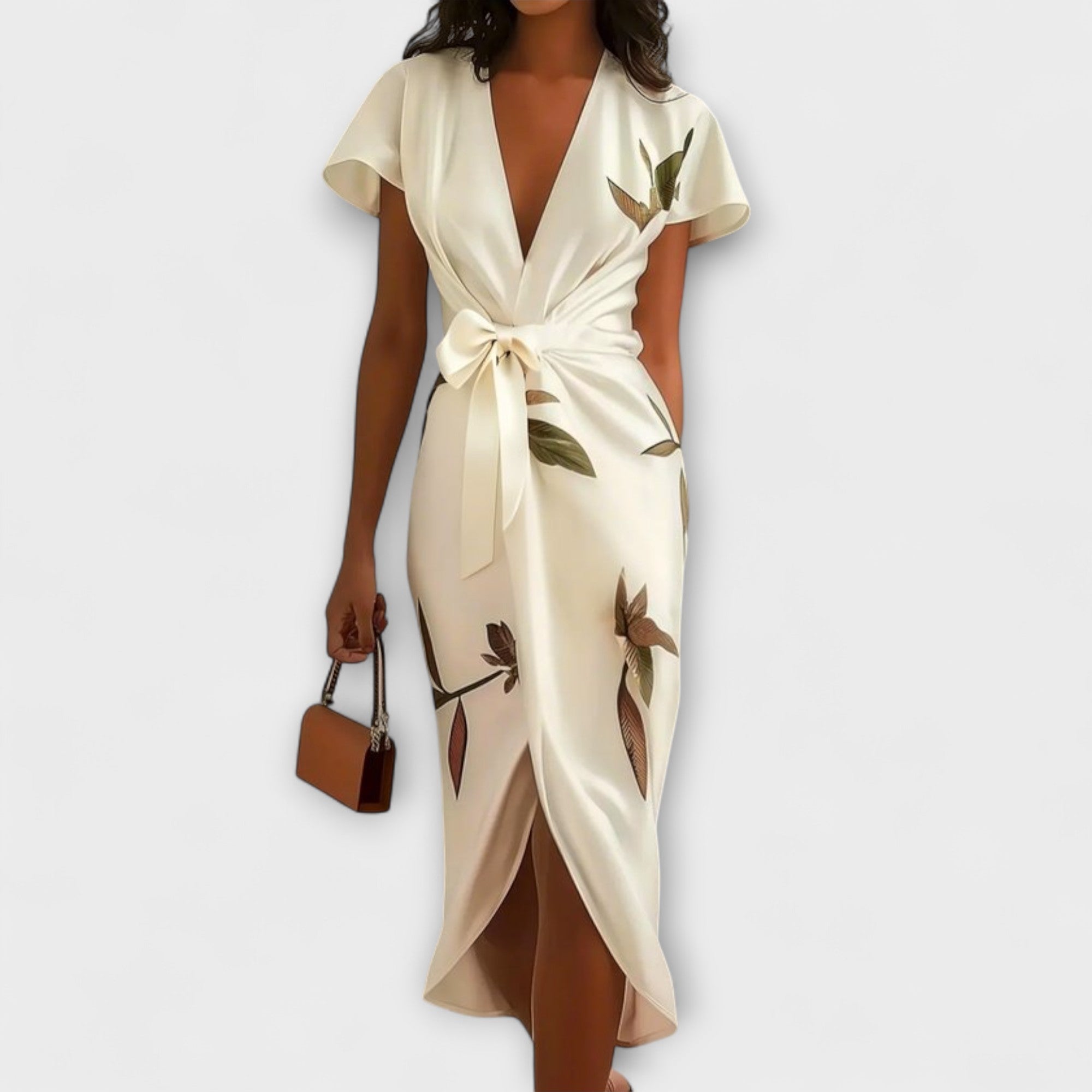 Satin Wrap Kjole