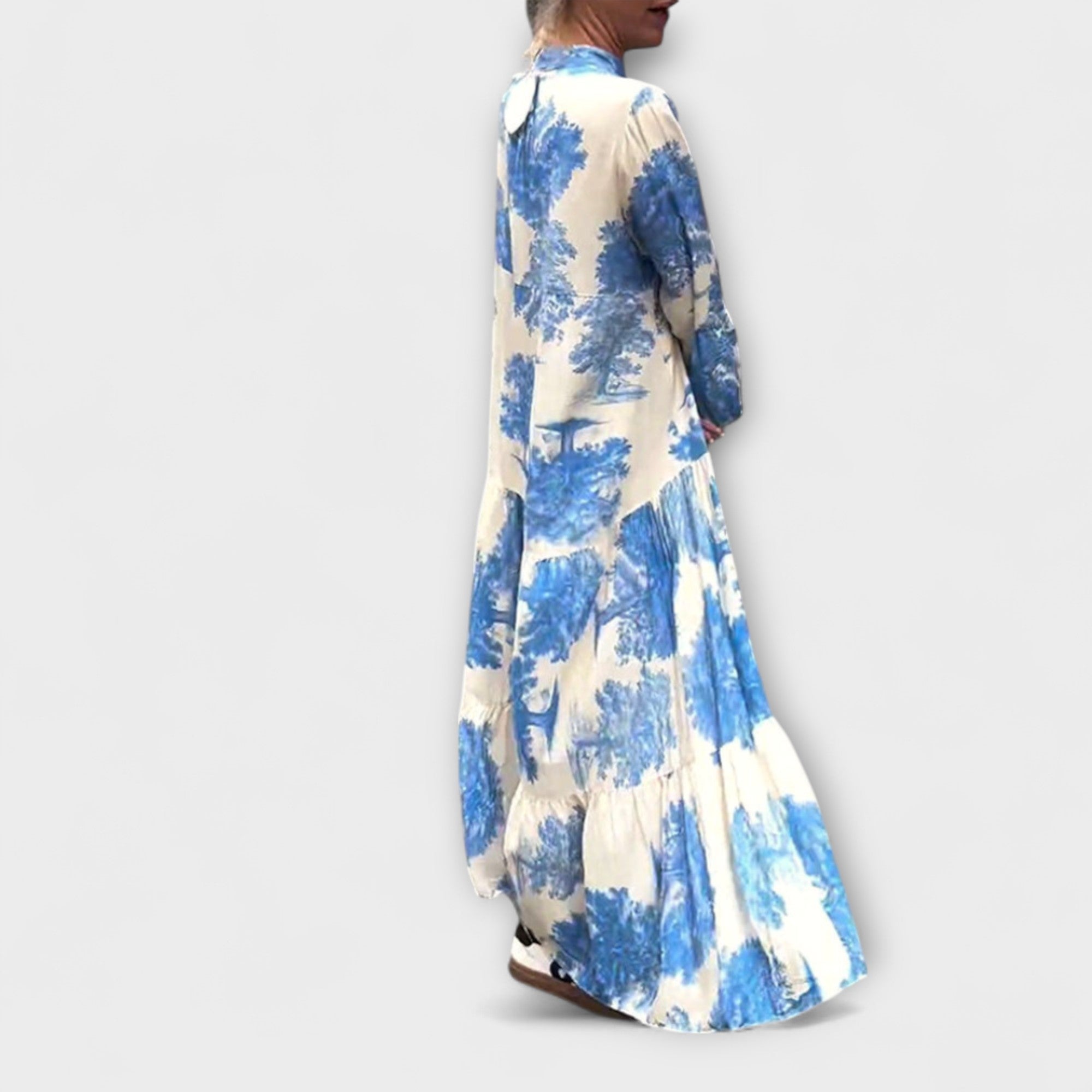 Nerina - Elegant Floral Maxi Kjole