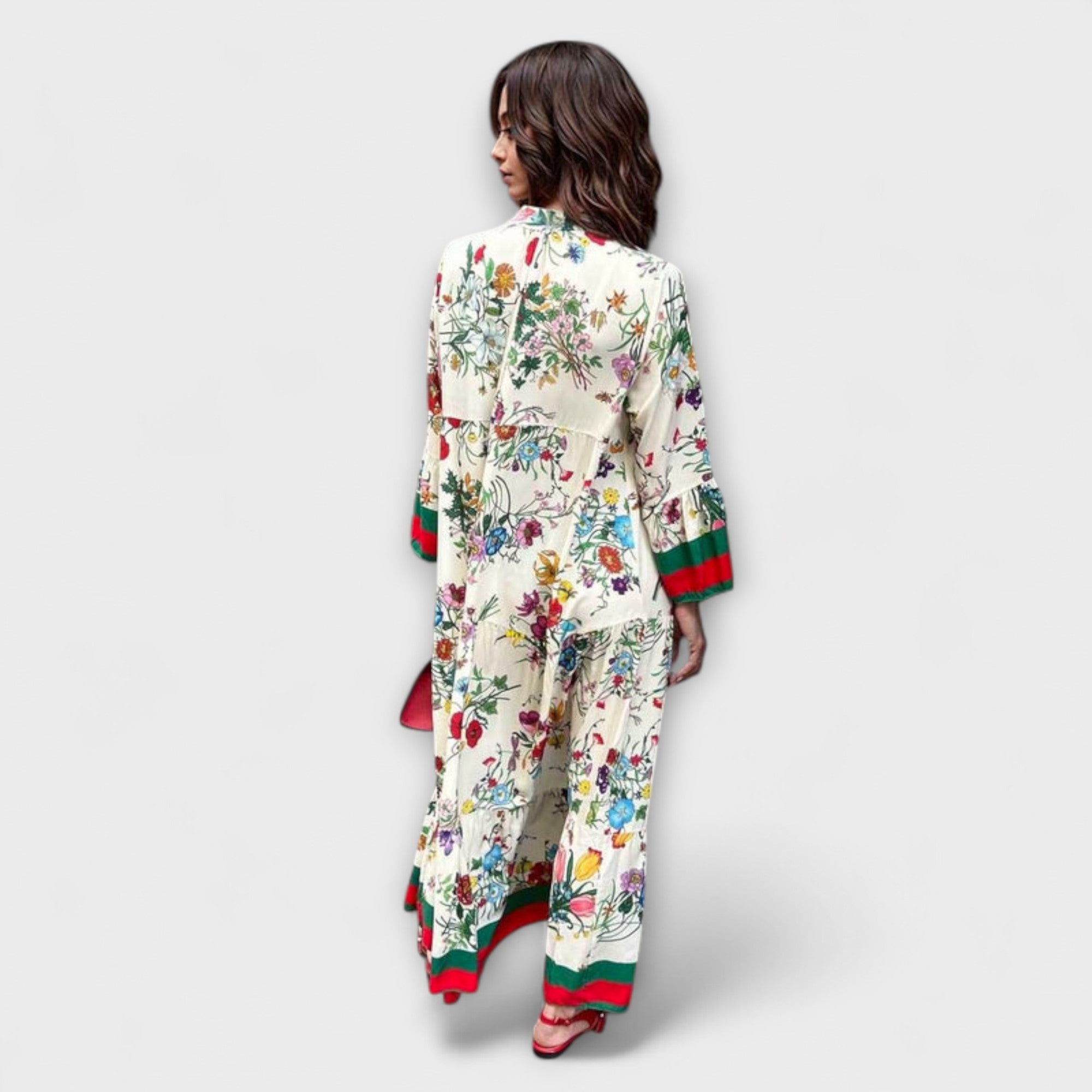 Oriana - Maxi Kjole med Blomsterprint