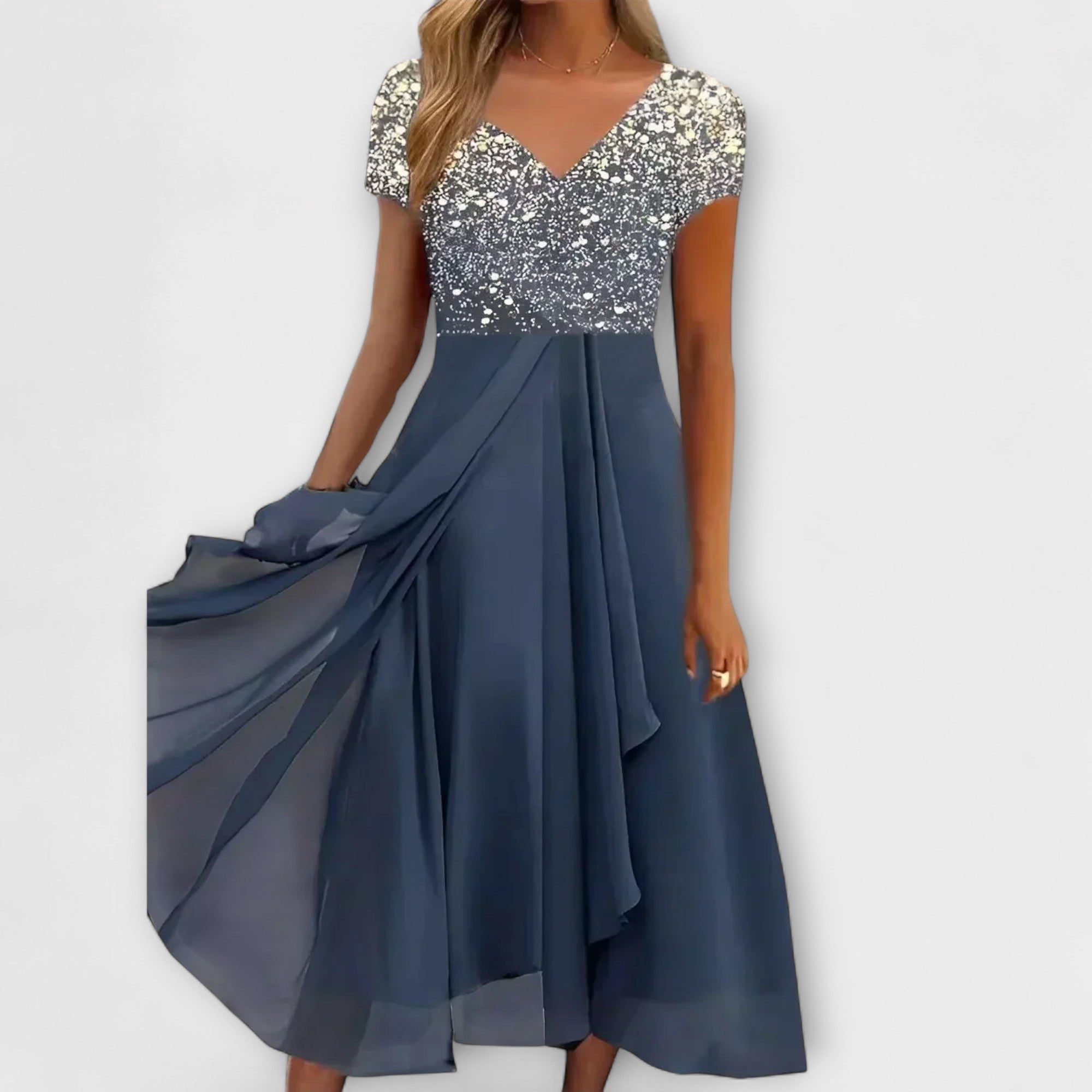 Lara - Kvinders Chiffon Festkjole