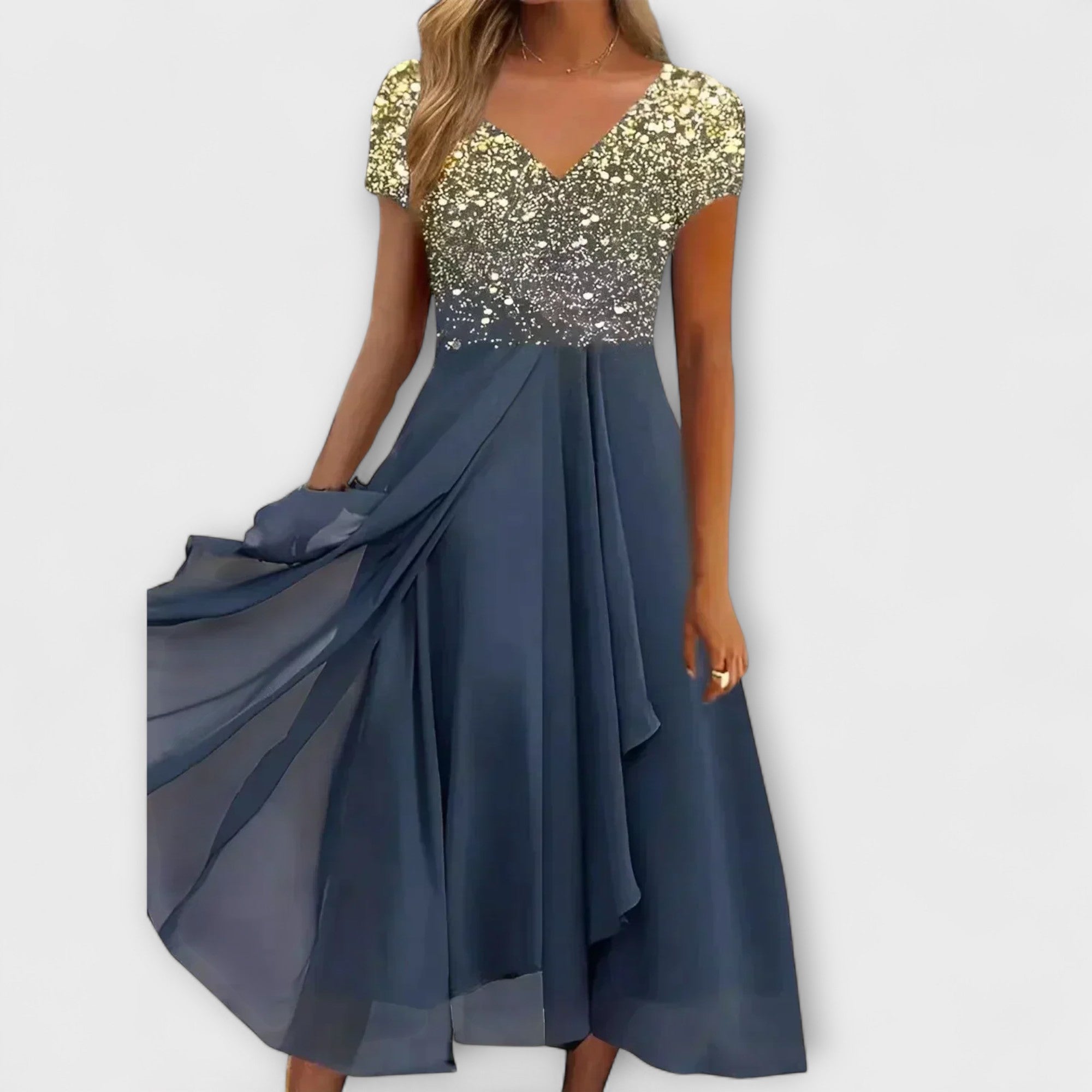 Lara - Kvinders Chiffon Festkjole