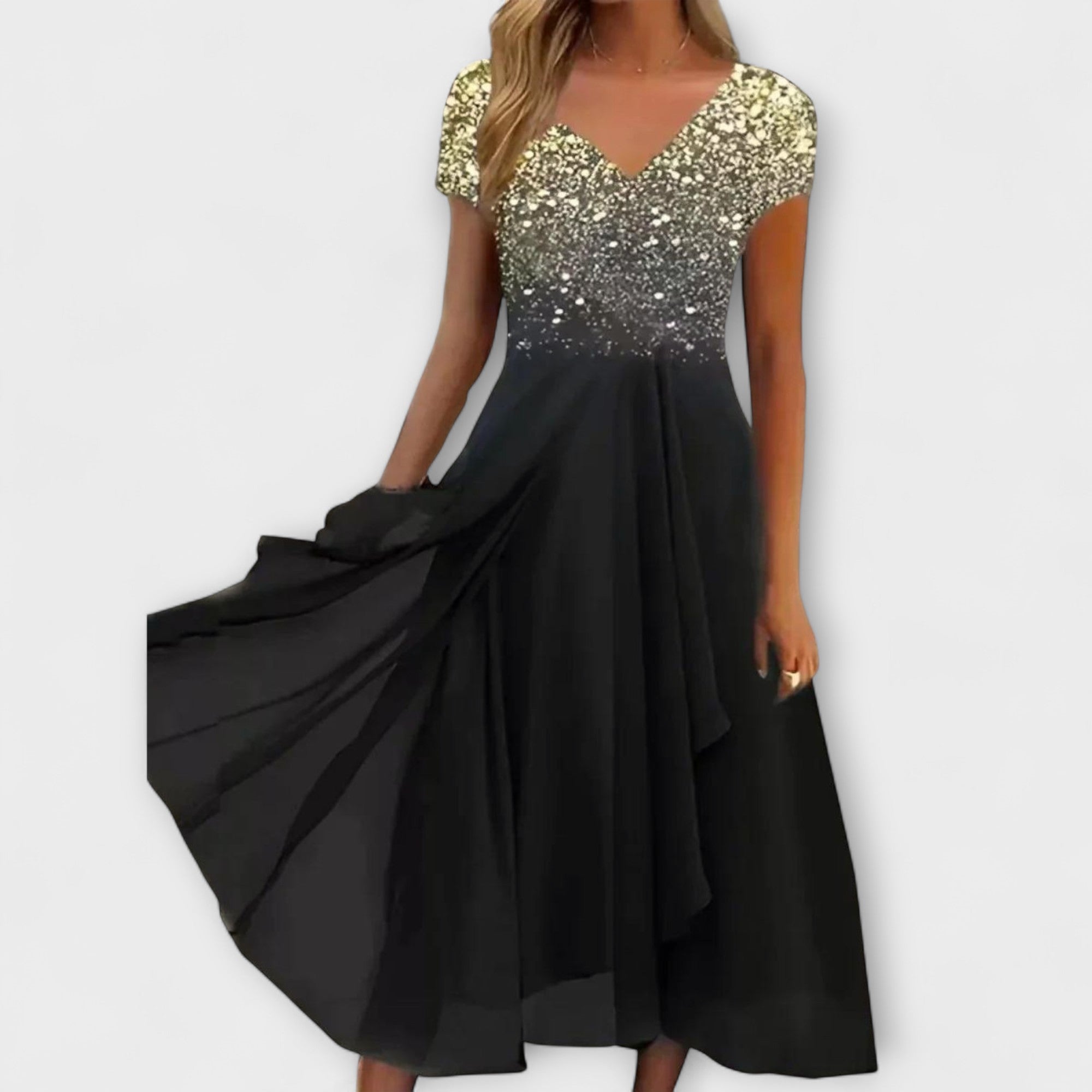 Lara - Kvinders Chiffon Festkjole