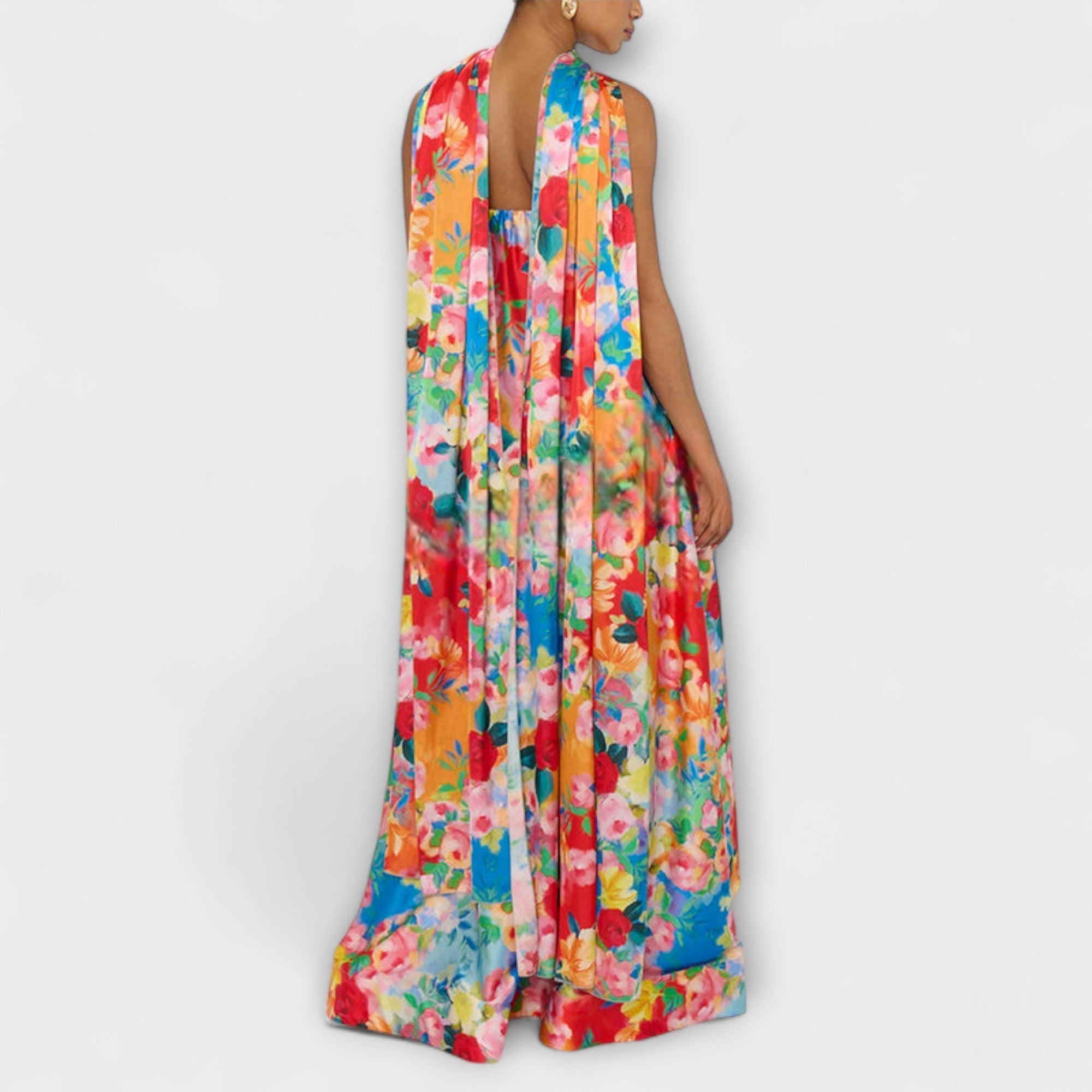 Harlow - Off-Shoulder Blomster Maxi Kjole