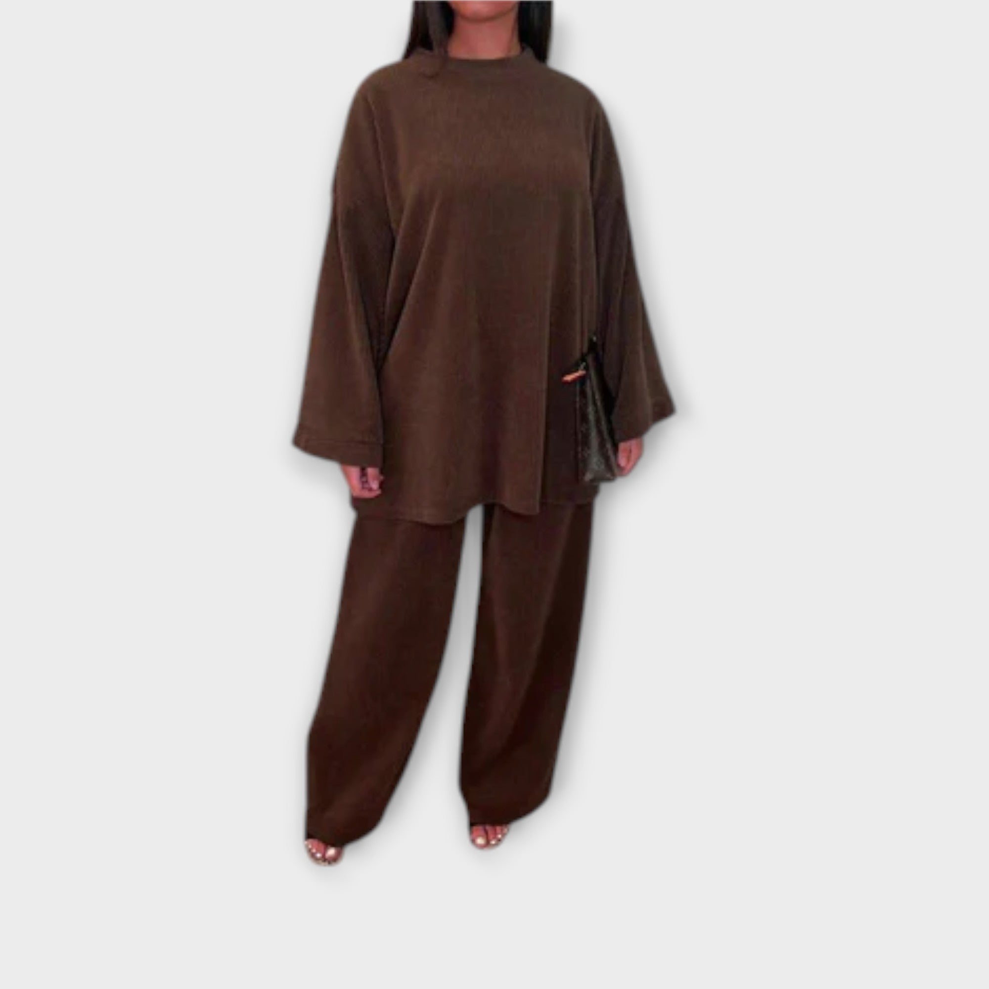 Ingrid - Oversized Sæt - Ribbet Stil