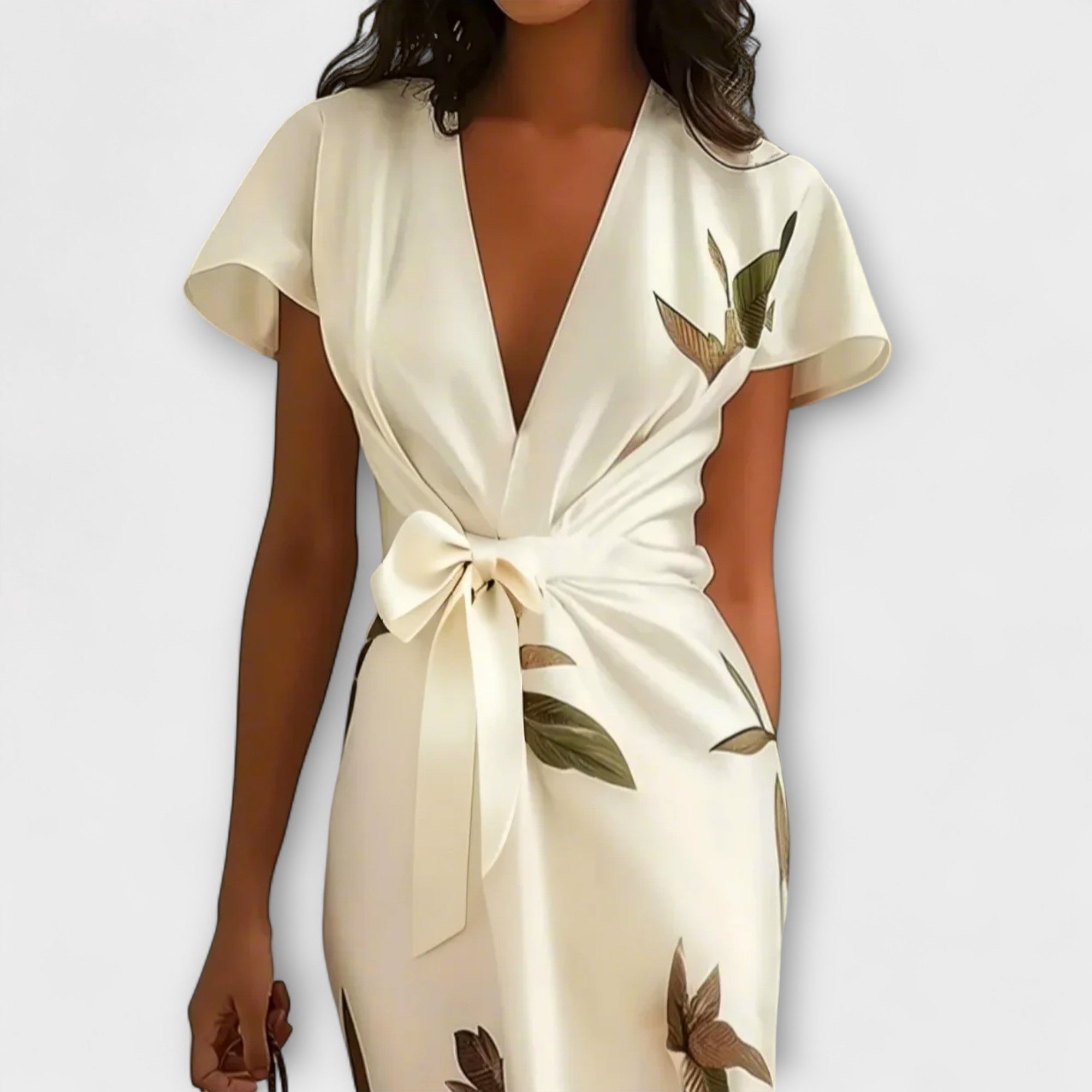 Satin Wrap Kjole
