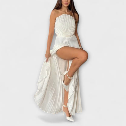 Athena - Stilfuld Plisseret Kjole