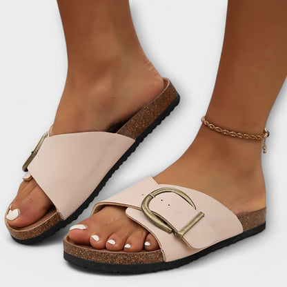 Margie - Kvinders Kork Sandaler med Spænde Design