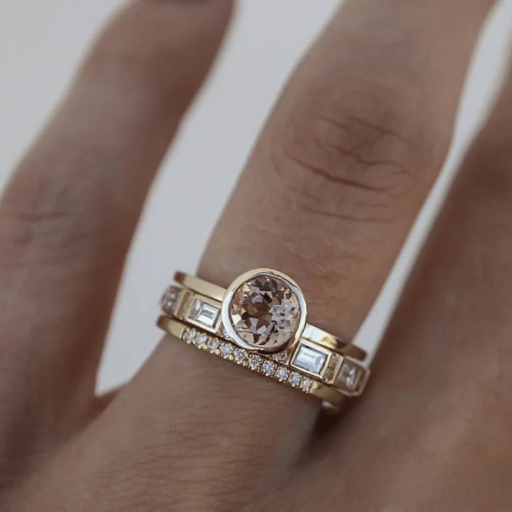 Elegant Ring med Indlæg