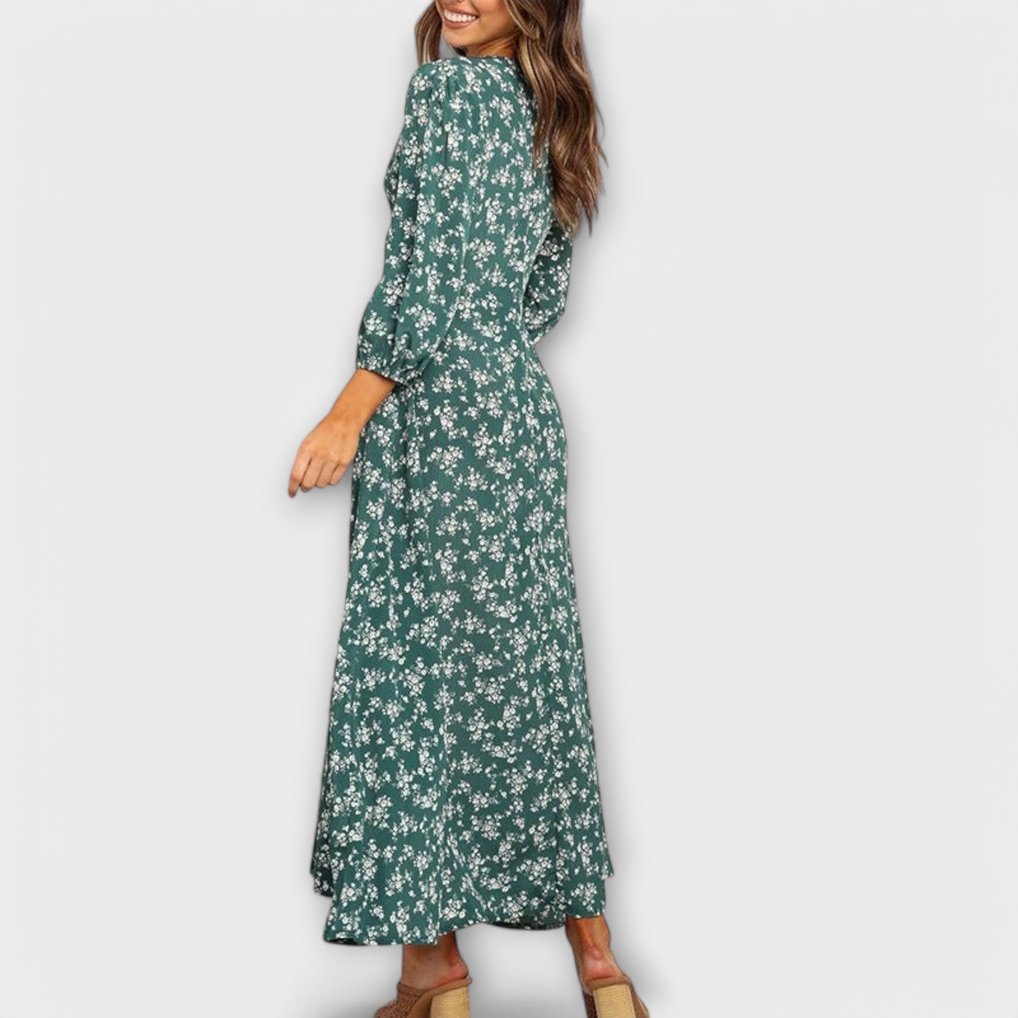 Blomsterprint Maxi Kjole til Kvinder
