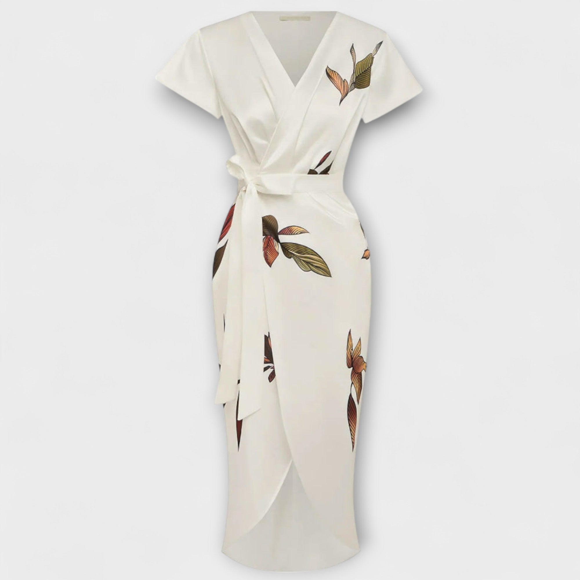 Satin Wrap Kjole