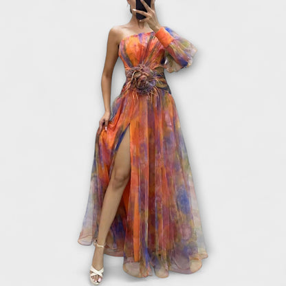 Minna – Asymmetrisk Amelie Maxi Kjole