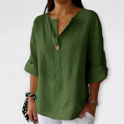 Nicole - Stilfuld Bluse med V-Hals