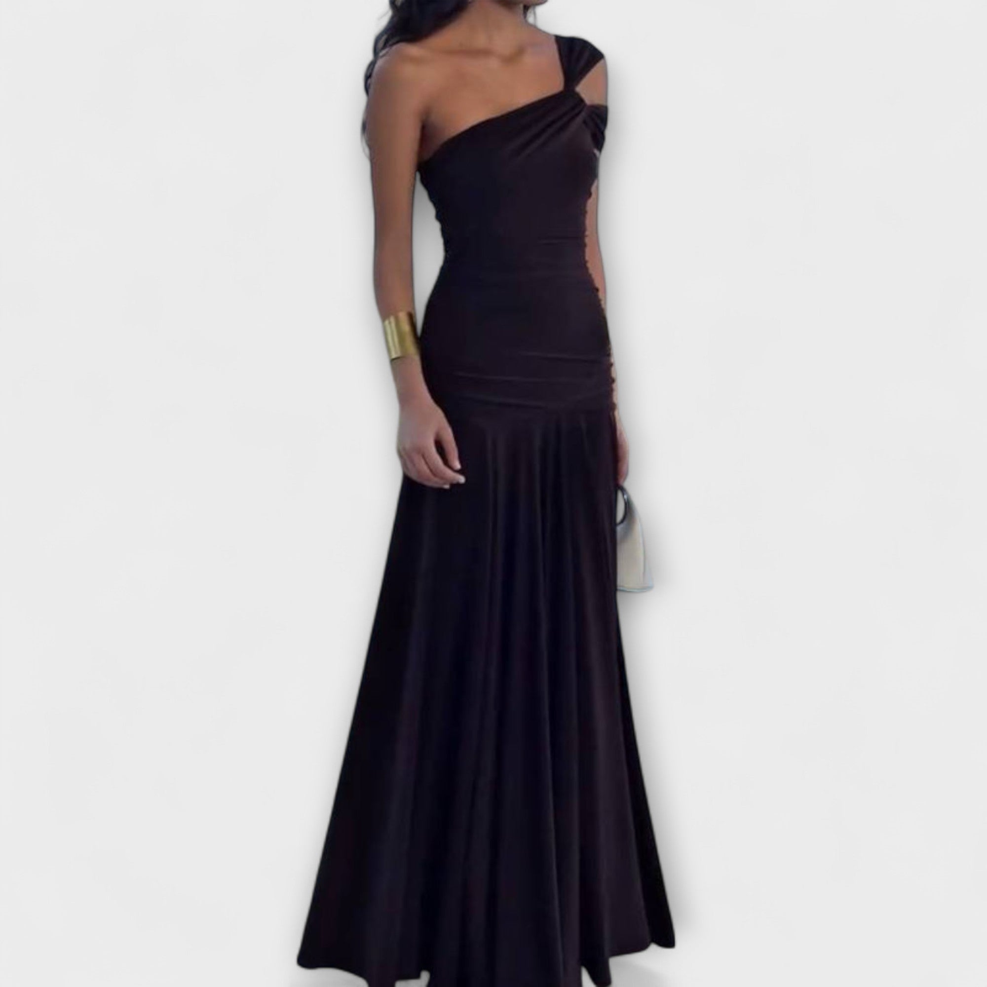 Margot - Off-Shoulder Fitted Maxi Kjole