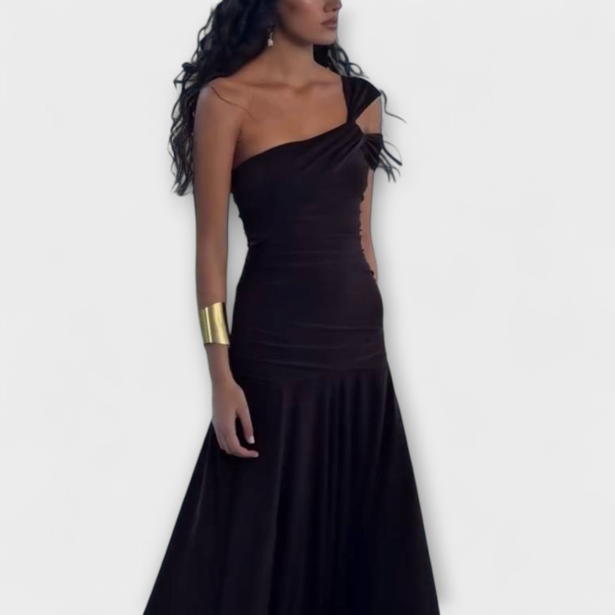 Margot - Off-Shoulder Fitted Maxi Kjole