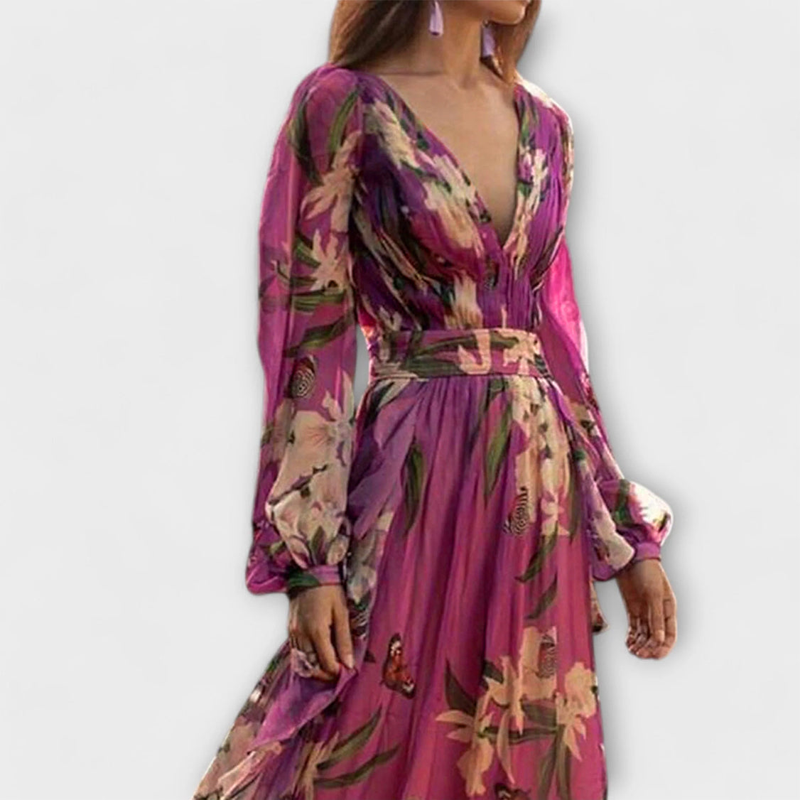 Højkvalitets Elegant Maxi Kjole
