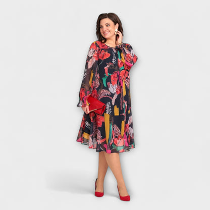 Caroline - Elegant Plus-Size Kjole for Ultimativ Komfort