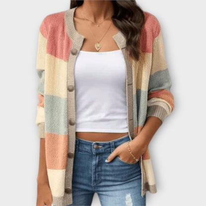 Lottenia - Stribet Cardigan
