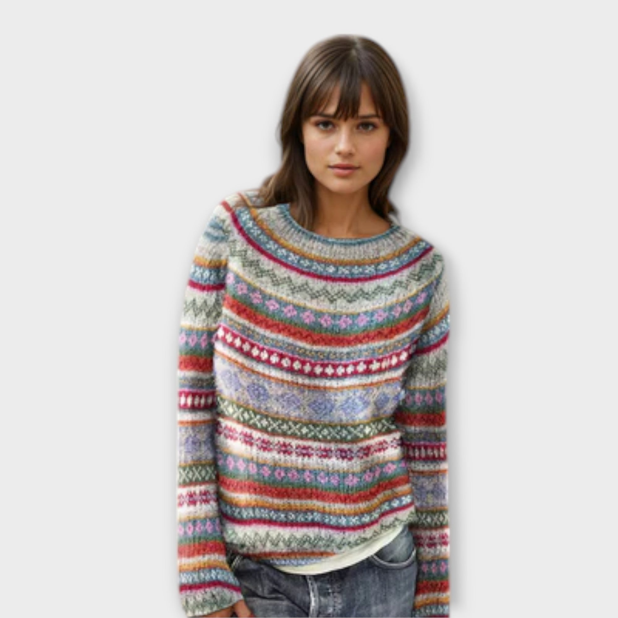 Manonin - Casual & Cozy Stribet Sweater