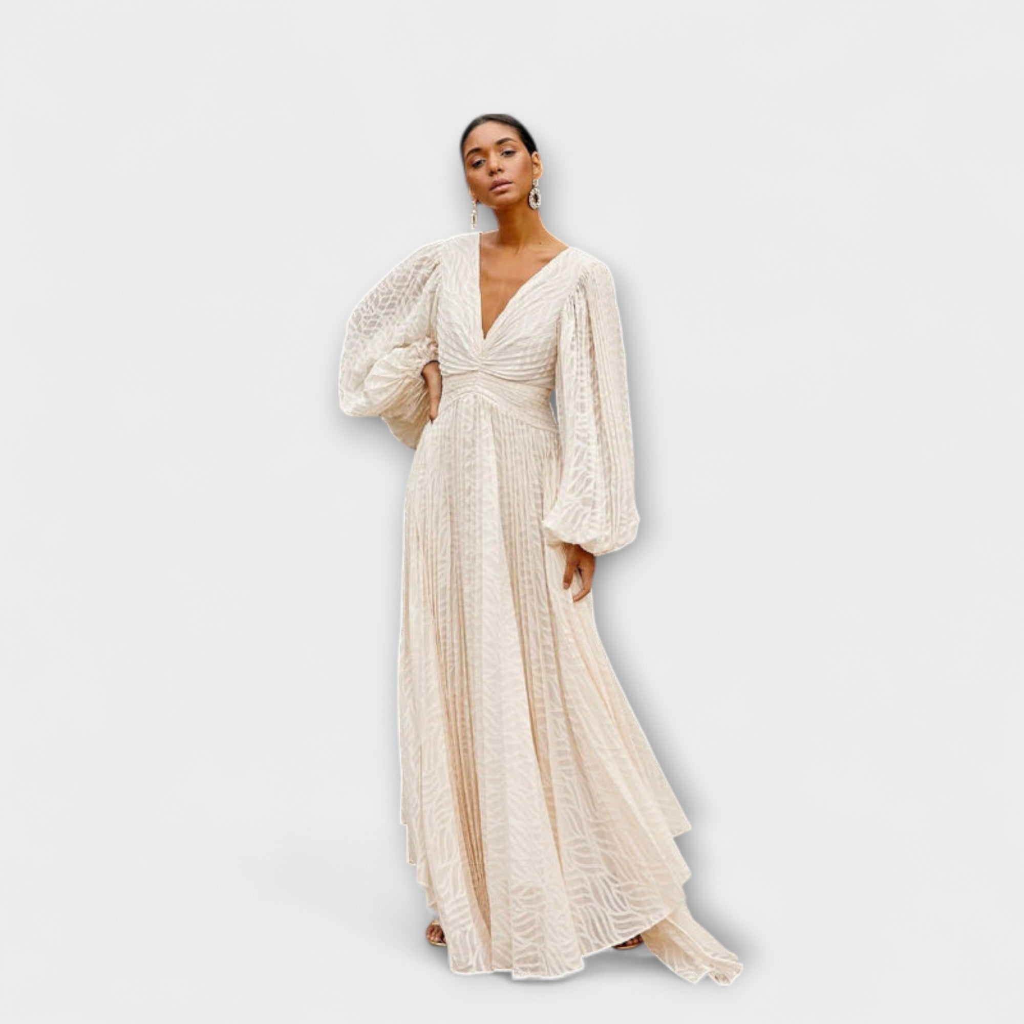 Elsa - Creme Maxi Kjole af Allegory