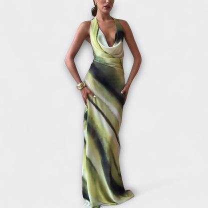 Klassisk Tie-Dye Gradient Maxi Kjole