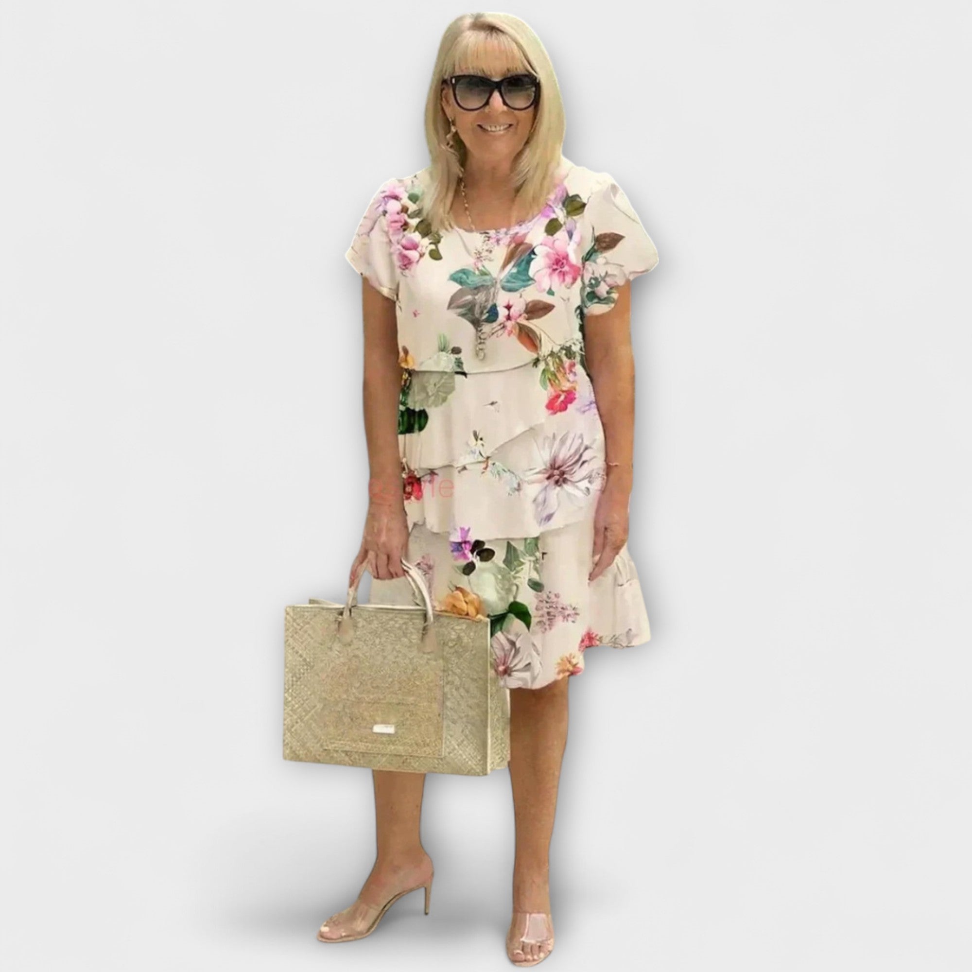 Lillian - Floral Elegance Kjole