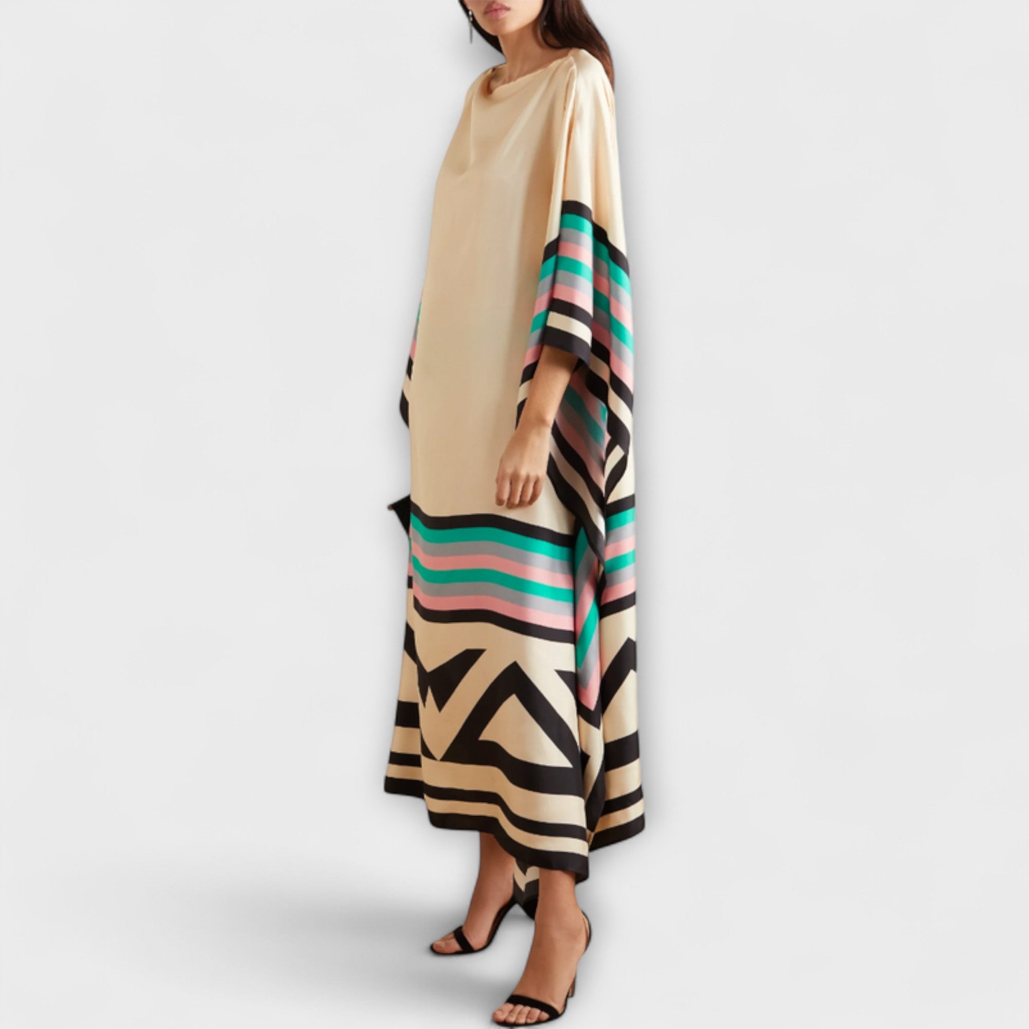 Elenora - Låge skåret geometrisk kaftan