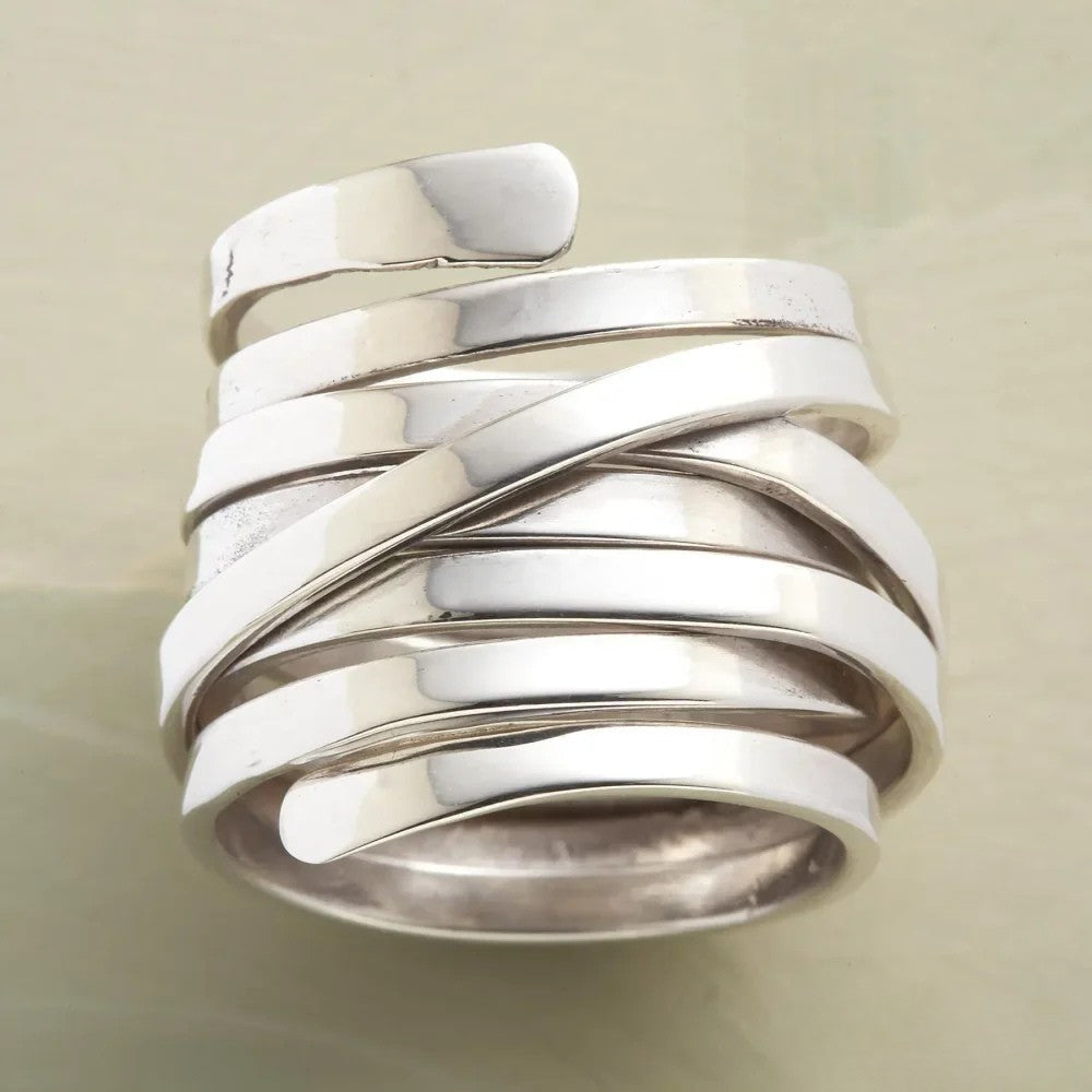 Antik Tykkelag Sølv Ring
