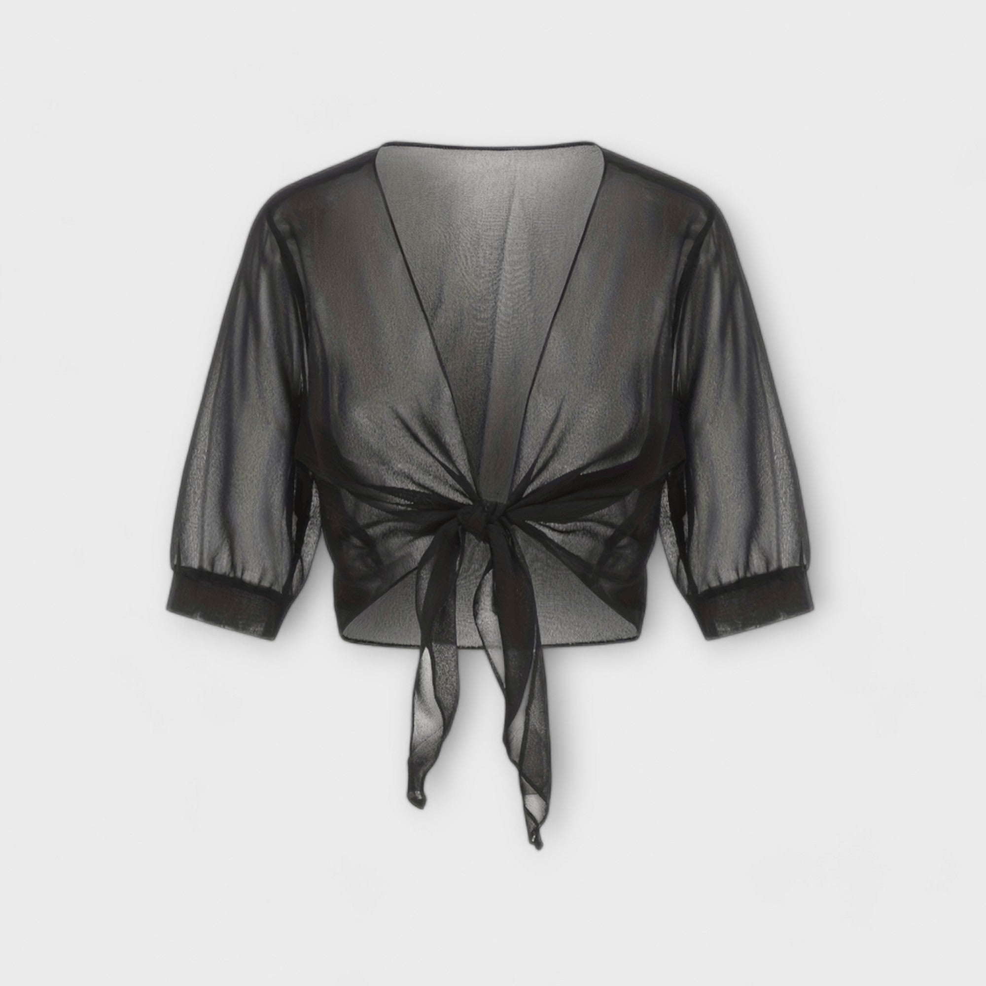 Olivia - Bluse med Åben Front