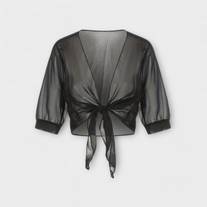 Olivia - Bluse med Åben Front