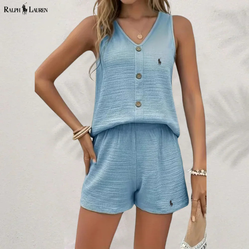 R. Lauren Knappet Tank & Shorts Sæt