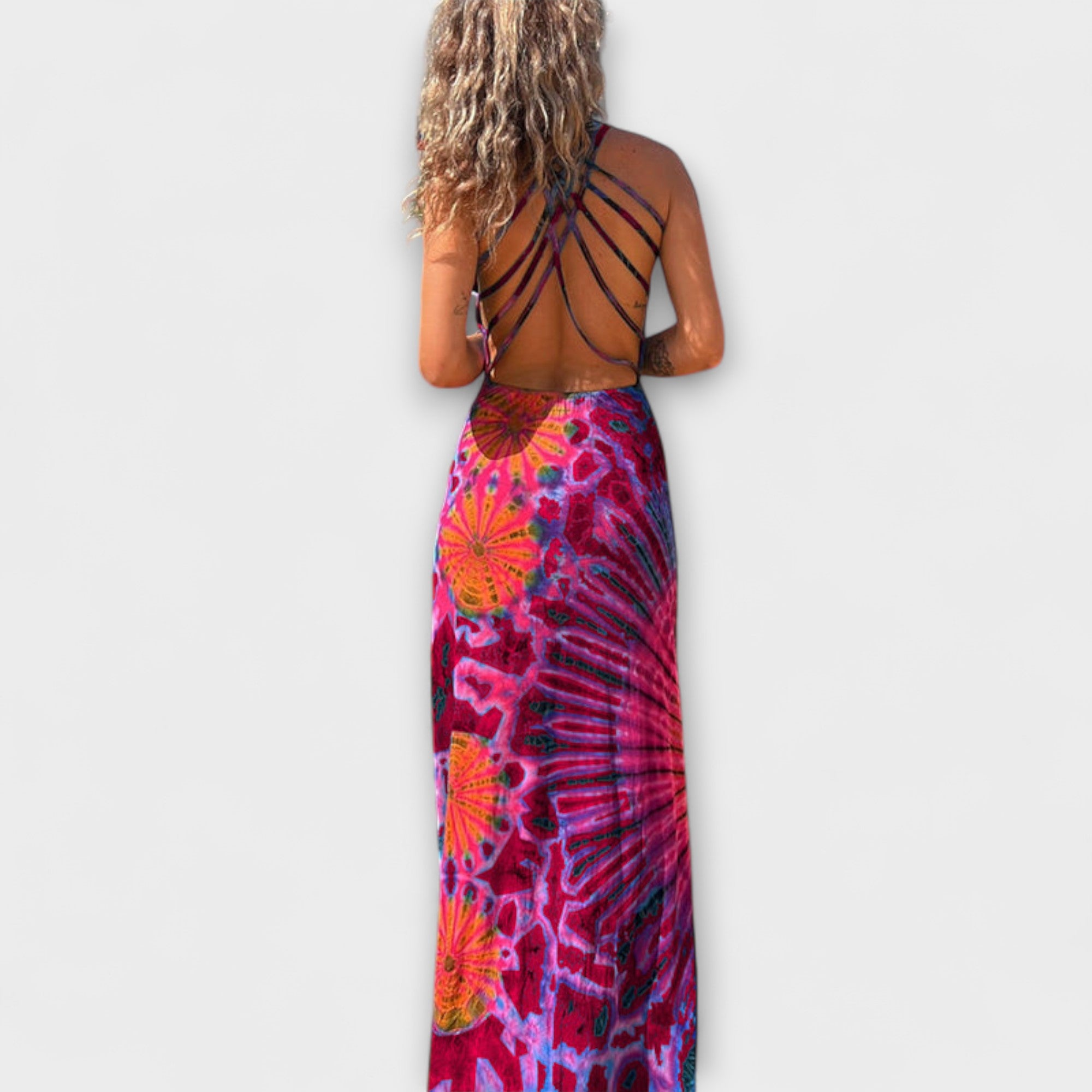 Ronja - La Bamba Tie-Dye Print Maxi Kjole