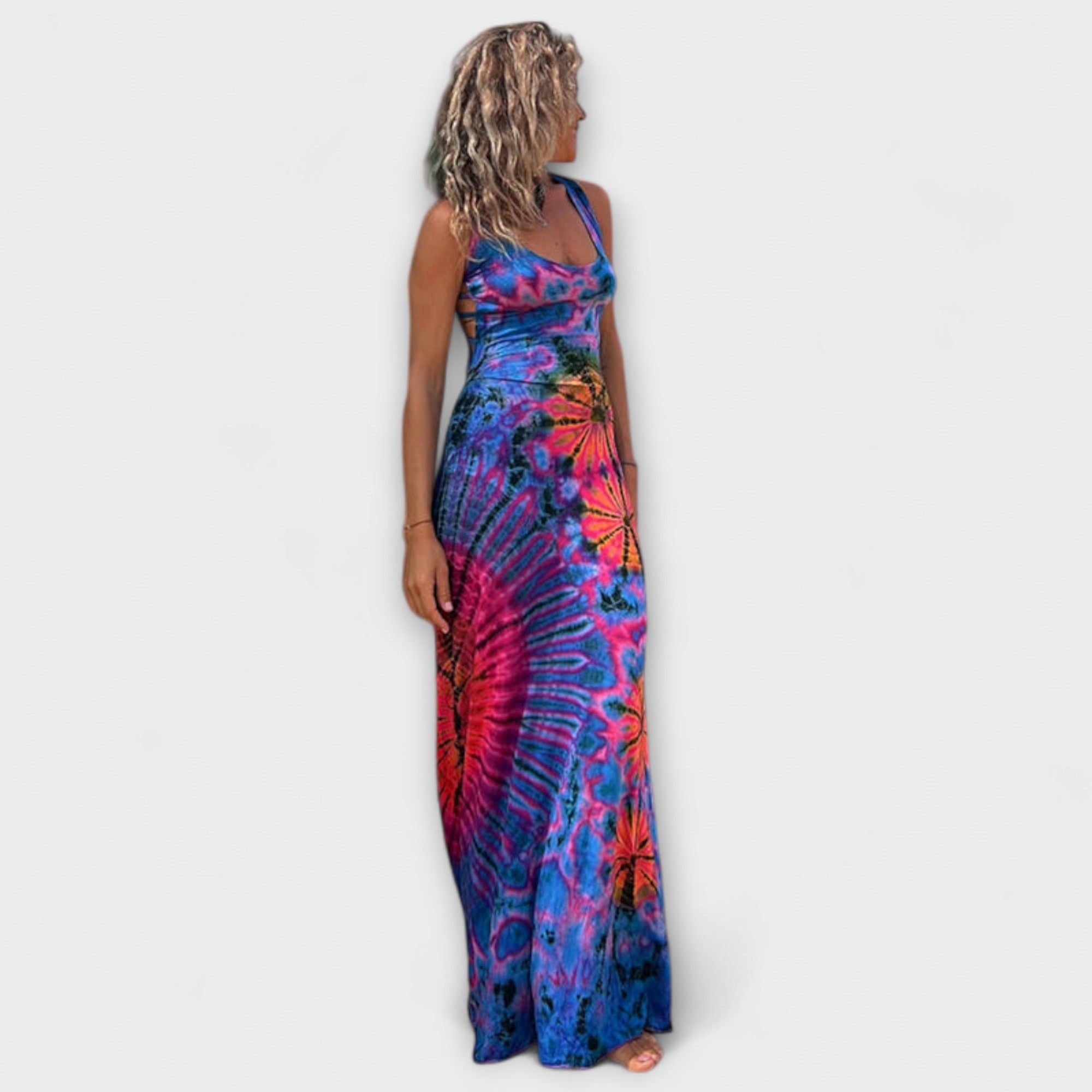Ronja - La Bamba Tie-Dye Print Maxi Kjole