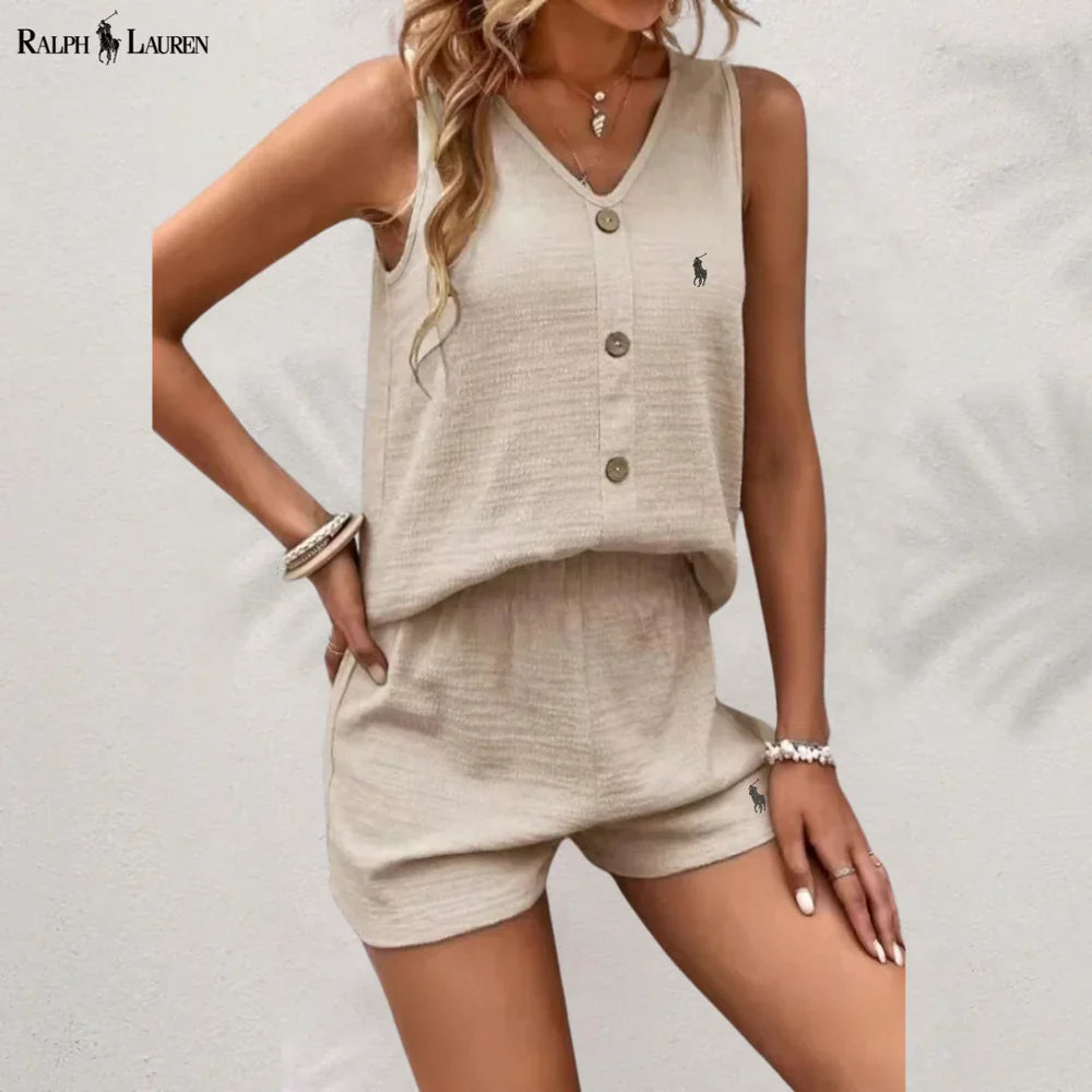 R. Lauren Knappet Tank & Shorts Sæt