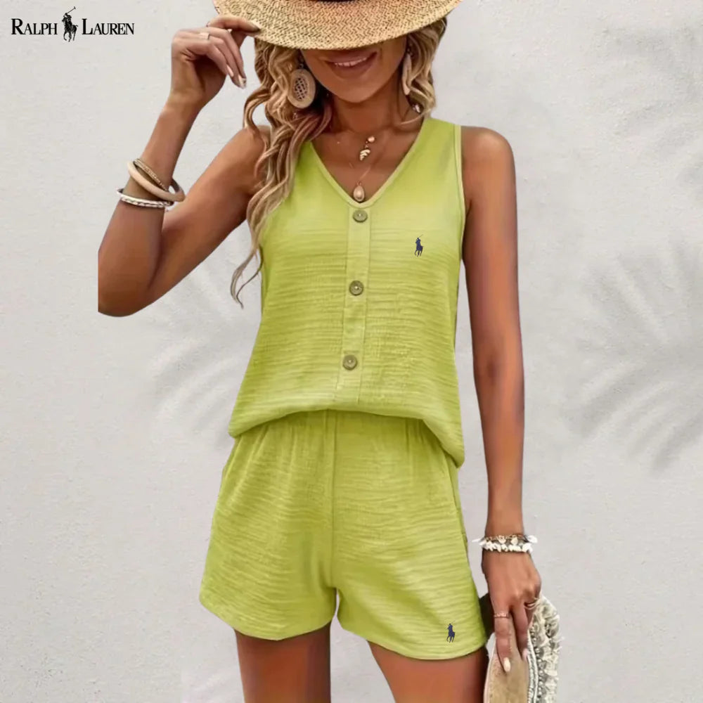 R. Lauren Knappet Tank & Shorts Sæt