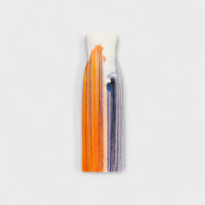 Sommer - Stilfuld Colorblock Kjole med Trendy Frynser