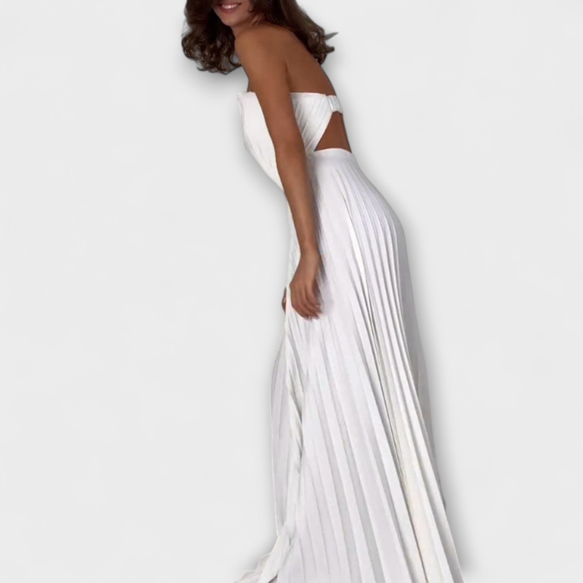 Athena - Stilfuld Plisseret Kjole