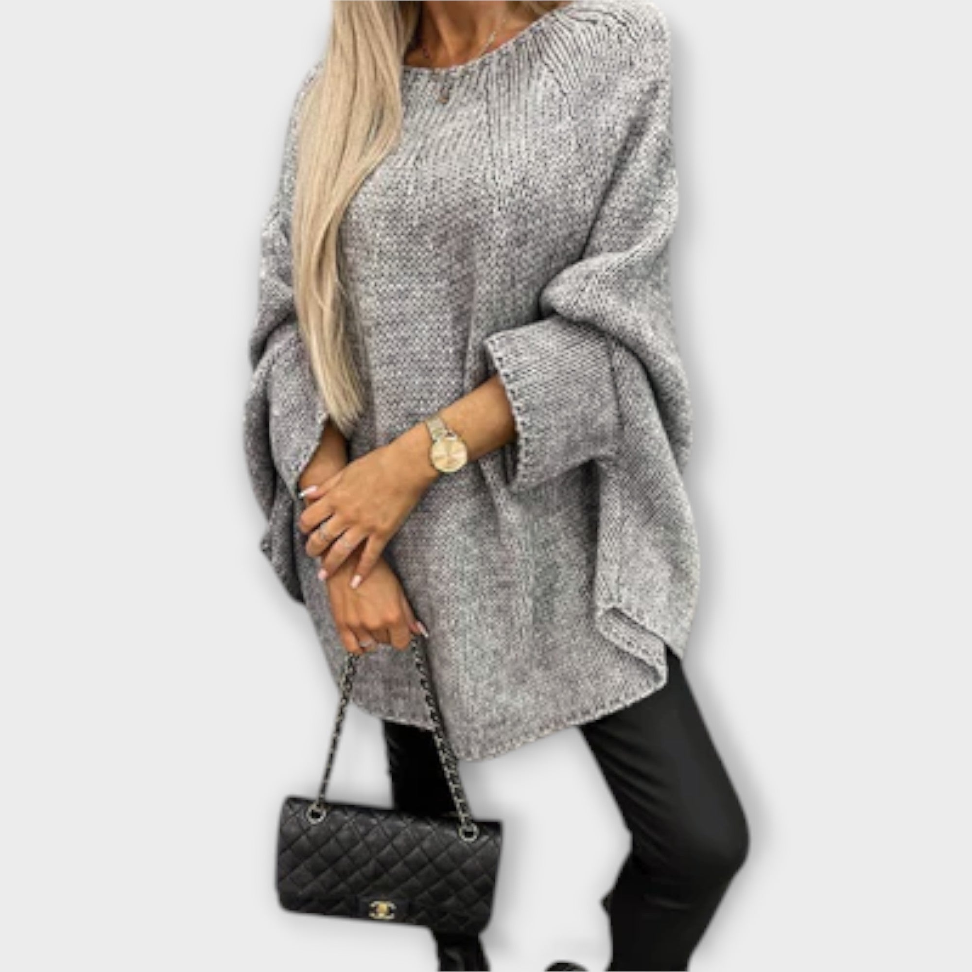 Isabelle - Stilfuld Kvinders Sweater med Rund Hals