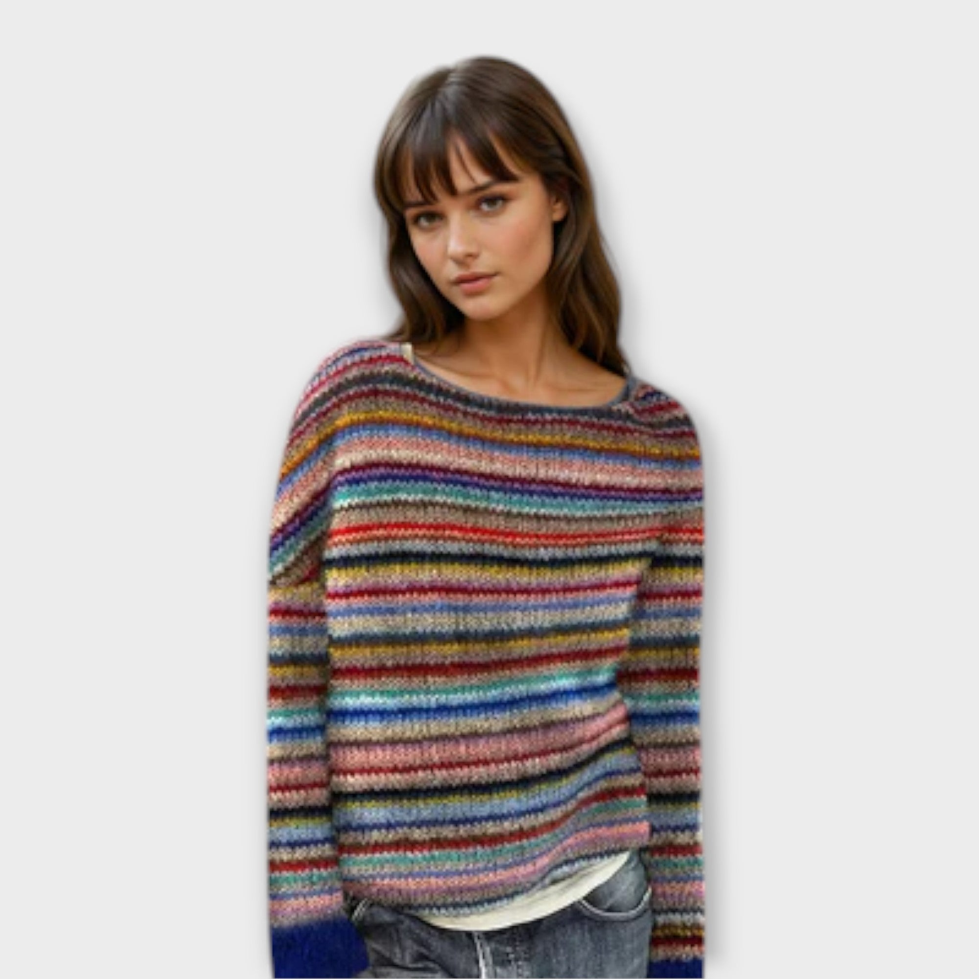 Manonin - Casual & Cozy Stribet Sweater