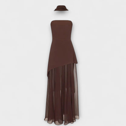 Goldie - Maxi Kjole lavet af Chiffon