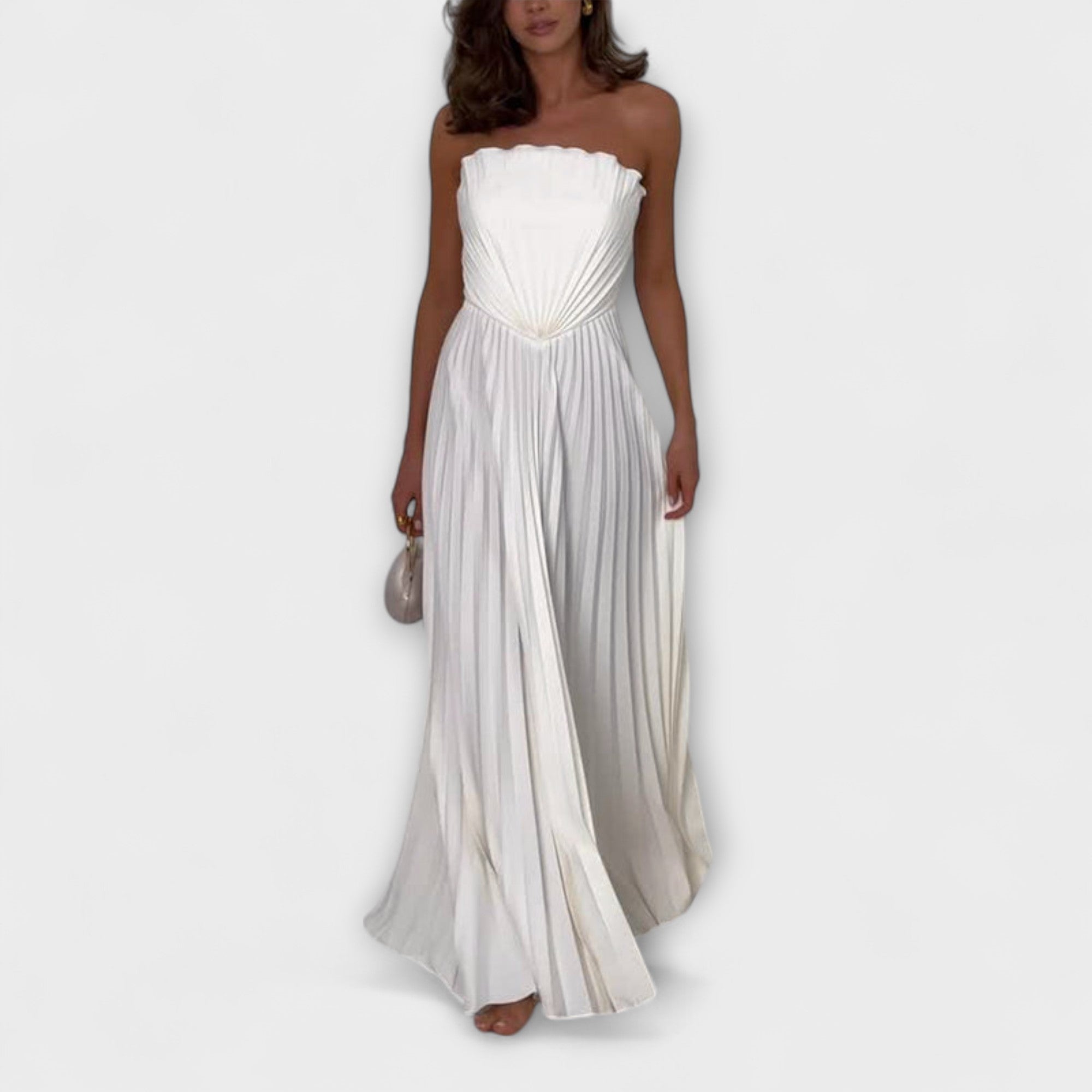 Athena - Stilfuld Plisseret Kjole
