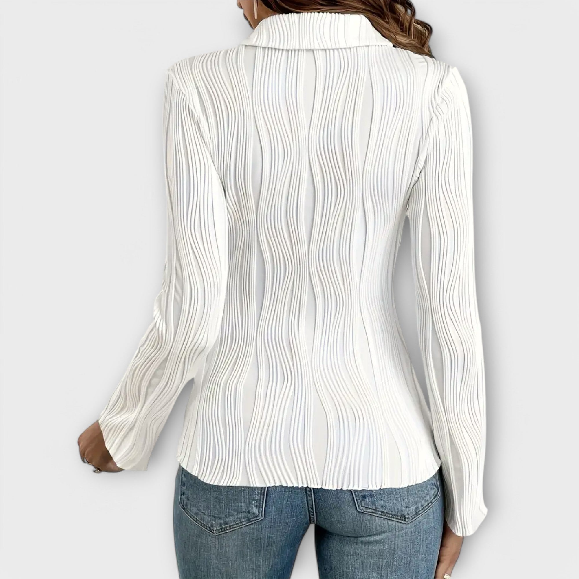 Natalie - Langærmet Bluse