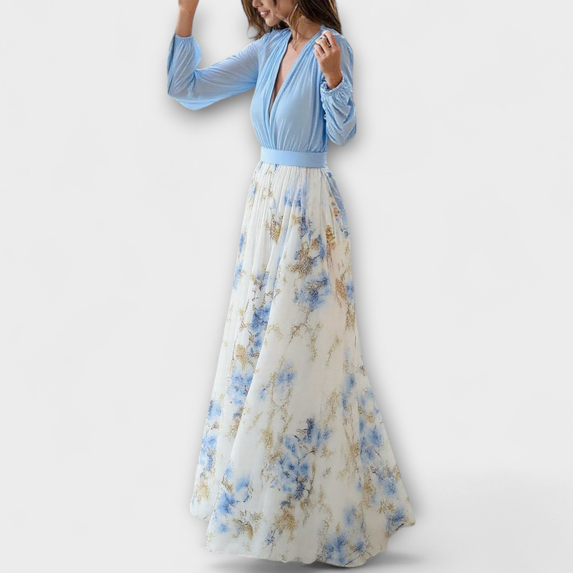Harper - Blomster Maxi Kjole