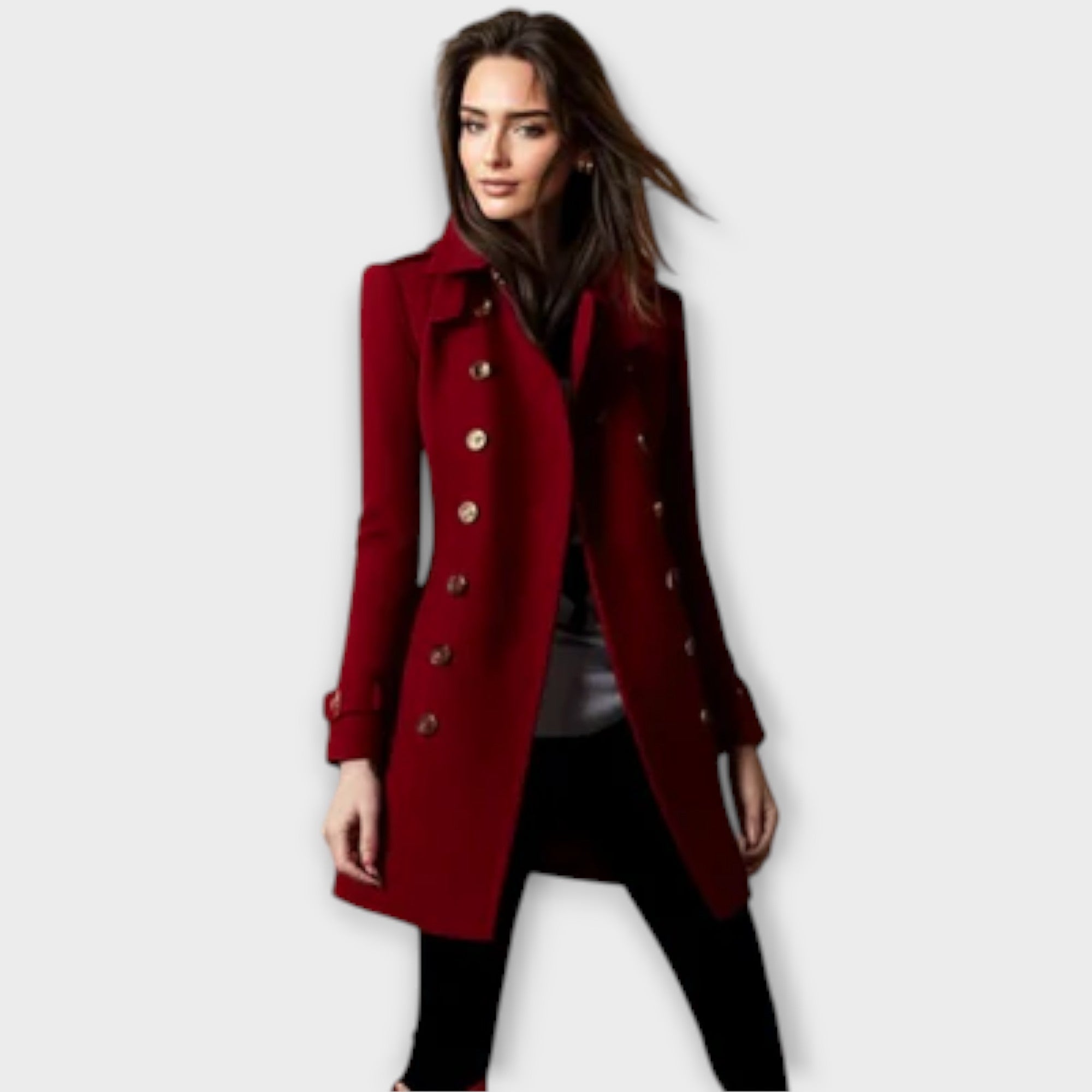 Linda - Dobbeltbrystet Trench Coat