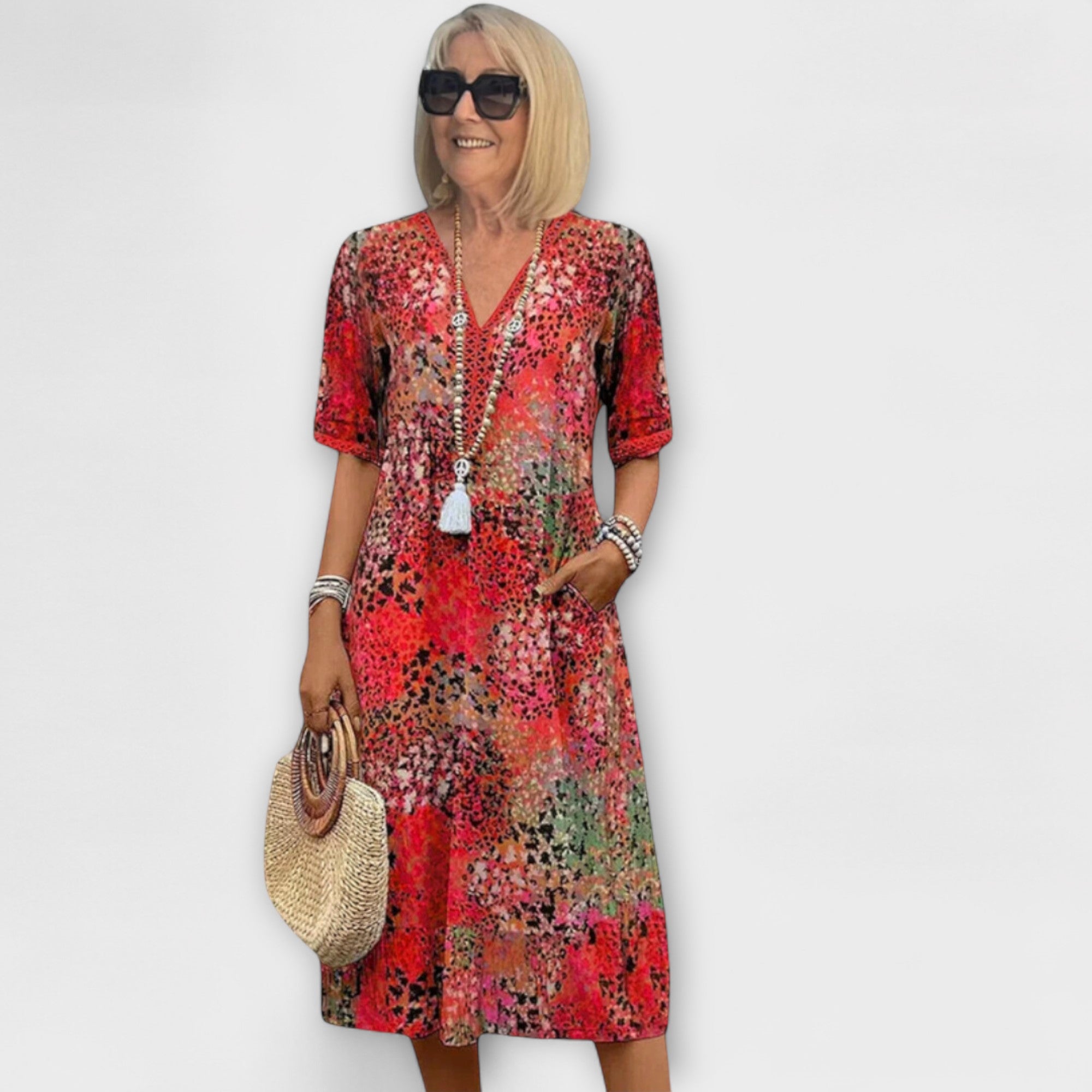Maja - Floral Kjole