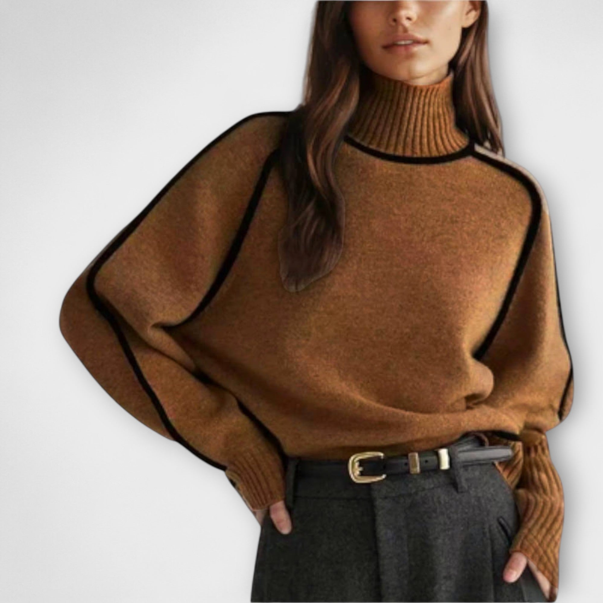 Emilie - Blød & Elegant Turtleneck Sweater