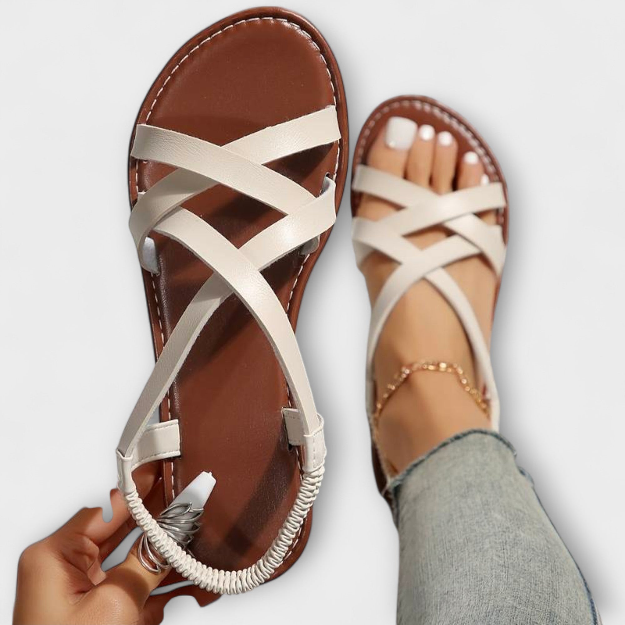Deborah - Kvinders Sandaler med Lette Krydsremme