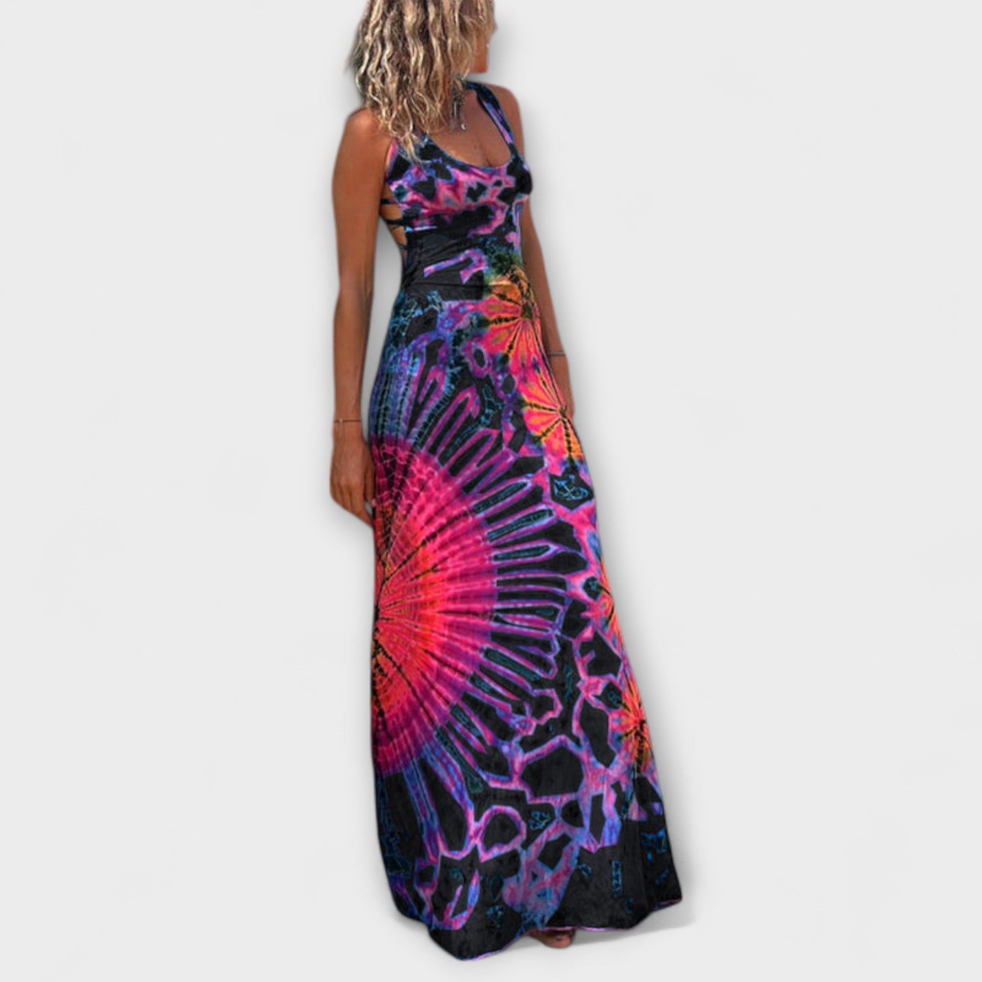 Ronja - La Bamba Tie-Dye Print Maxi Kjole